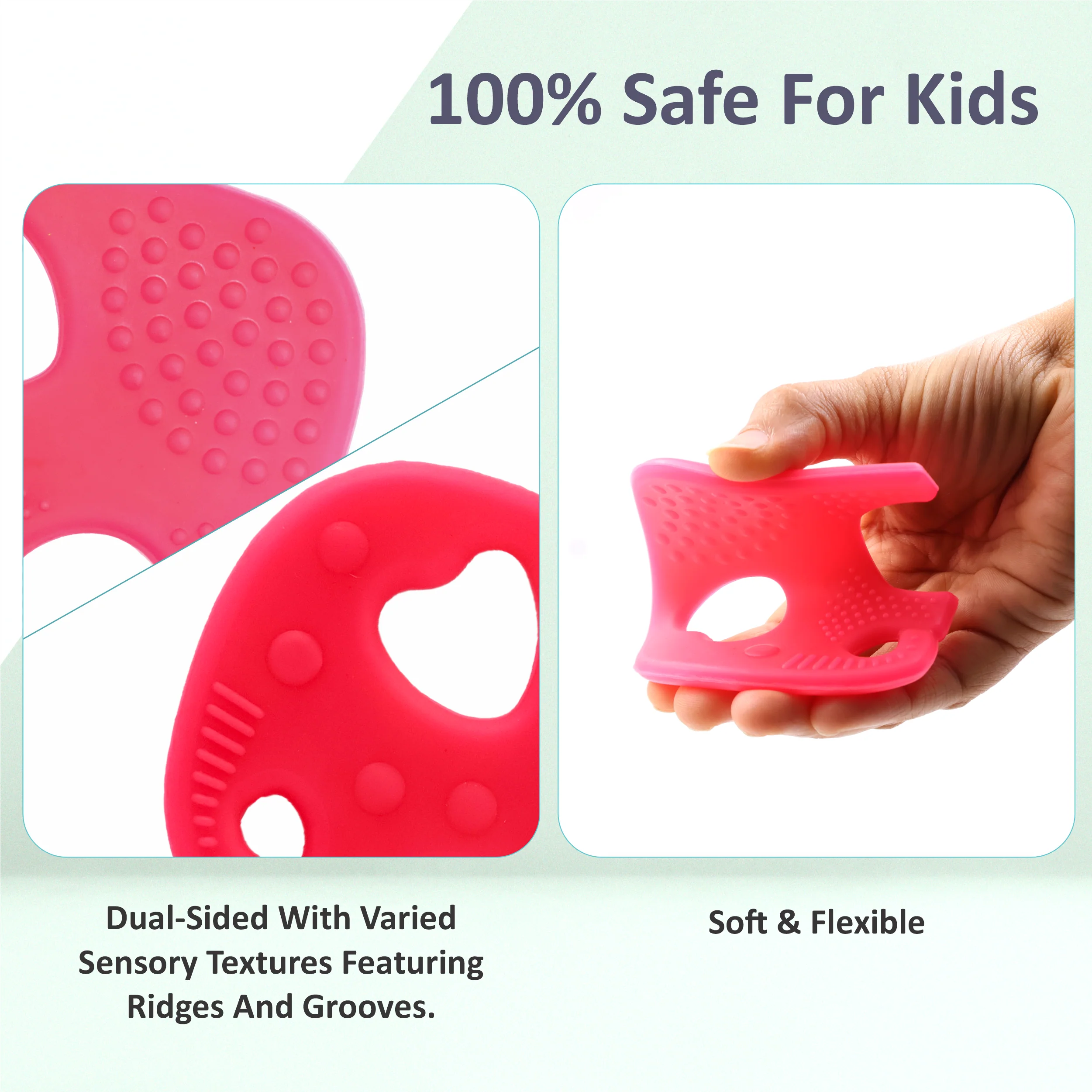Chanak Elephant Teether for Babies 6-12 Months | BPA Free Food Grade Silicone Teething Toy – BIS Approved - Image 5