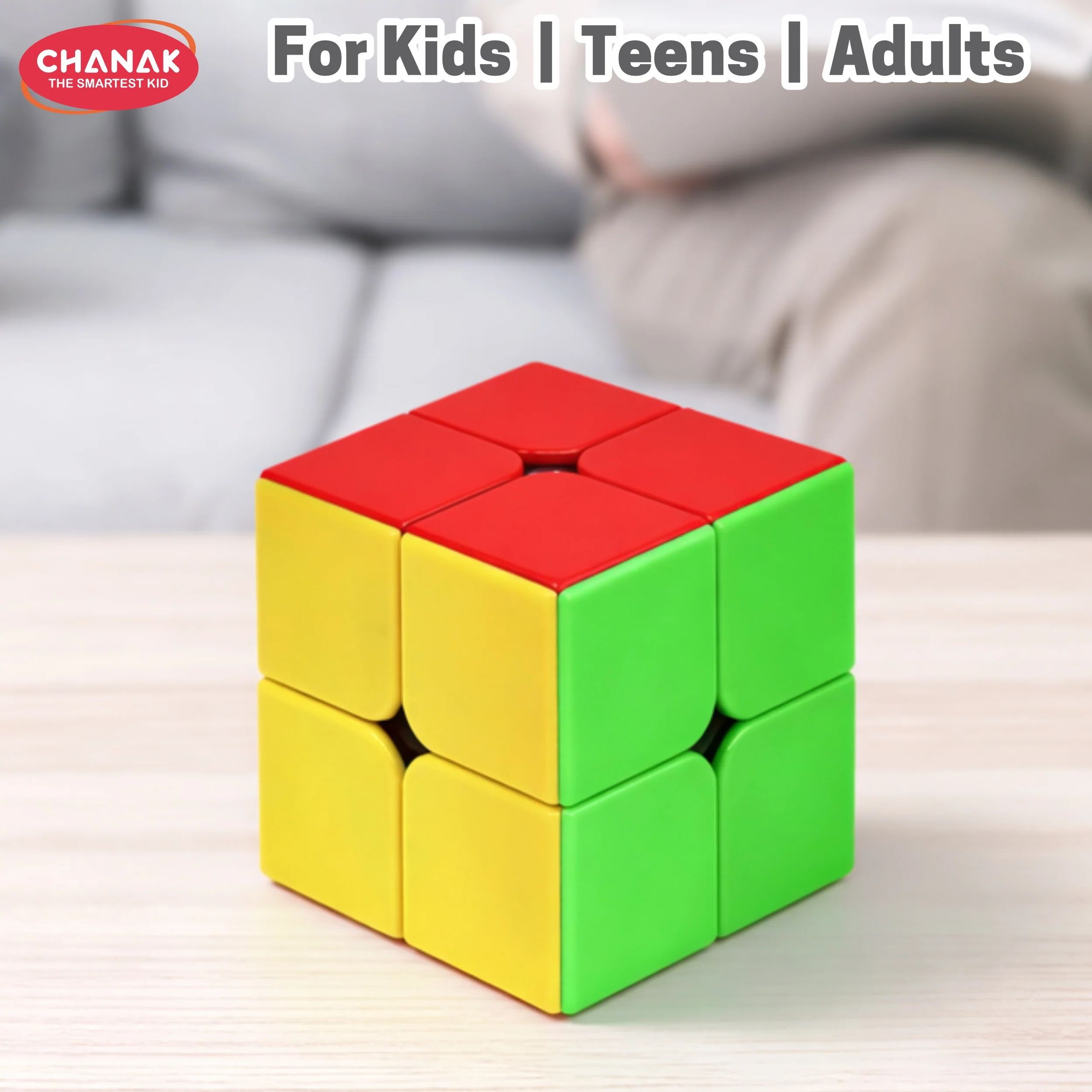 Chanak 2x2 Speed Cube for Kids & Adults 6+ Years | Stickerless Puzzle Cube – BIS Approved - Image 8
