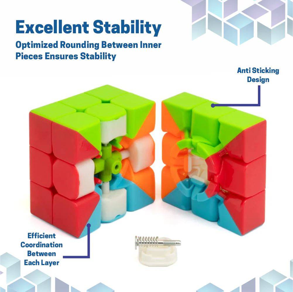 Chanak 3x3 Speed Cube for Kids & Adults 6+ Years | Stickerless Puzzle Cube – BIS Approved - Image 6