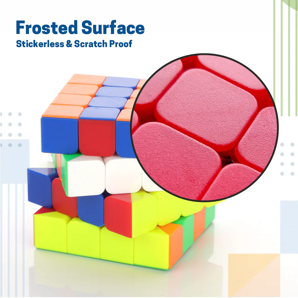 Chanak 4x4 Speed Cube for Kids & Adults 6+ Years | Stickerless Puzzle Cube – BIS Approved - Image 4