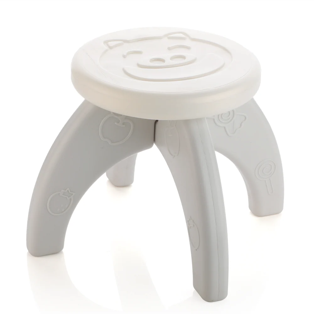 Chanak Baby Step Stool Chair for Kids | Durable HDPE Plastic Activity Seat – BIS Approved (White)