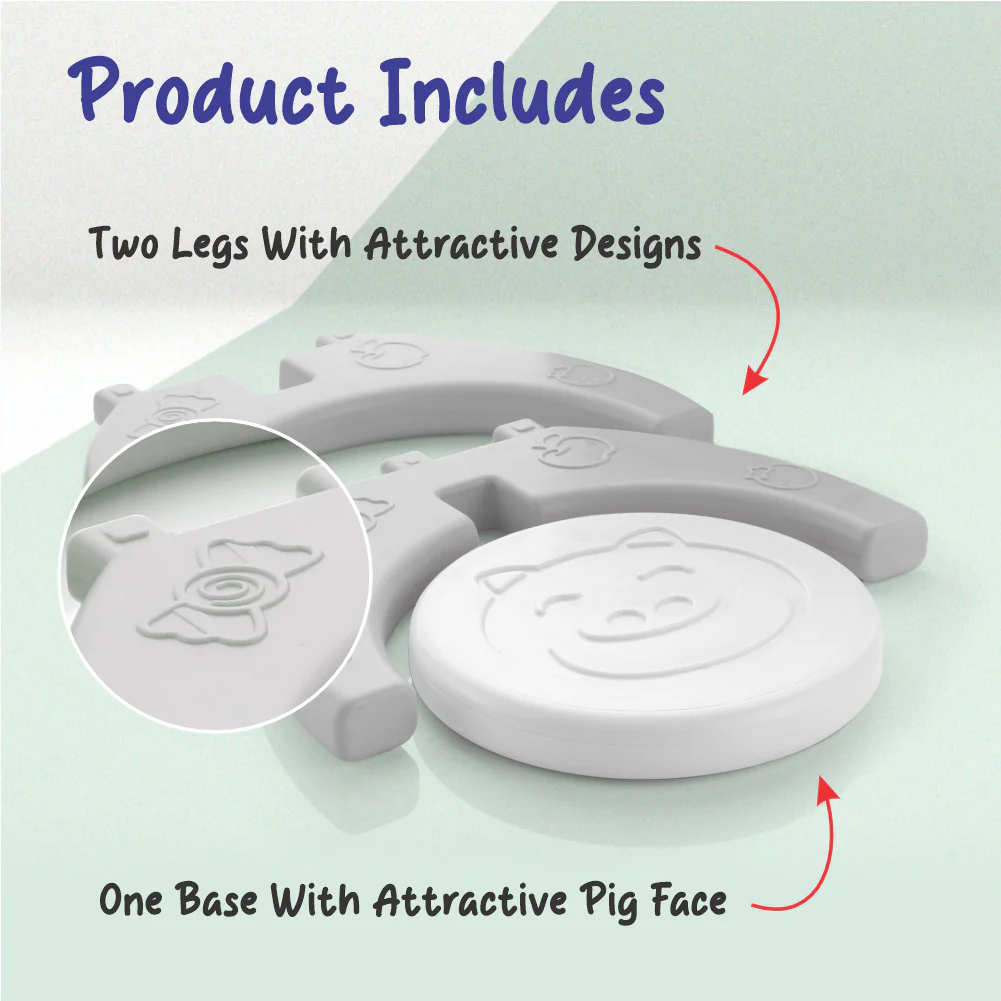 Chanak Baby Step Stool Chair for Kids | Durable HDPE Plastic Activity Seat – BIS Approved (White) - Image 3