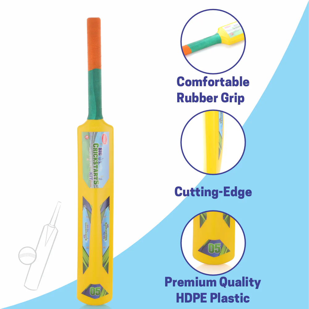 Chanak Big Cricket Kit for Kids 5+ Years | Bat & Tennis Ball Set – BIS Approved - Image 2