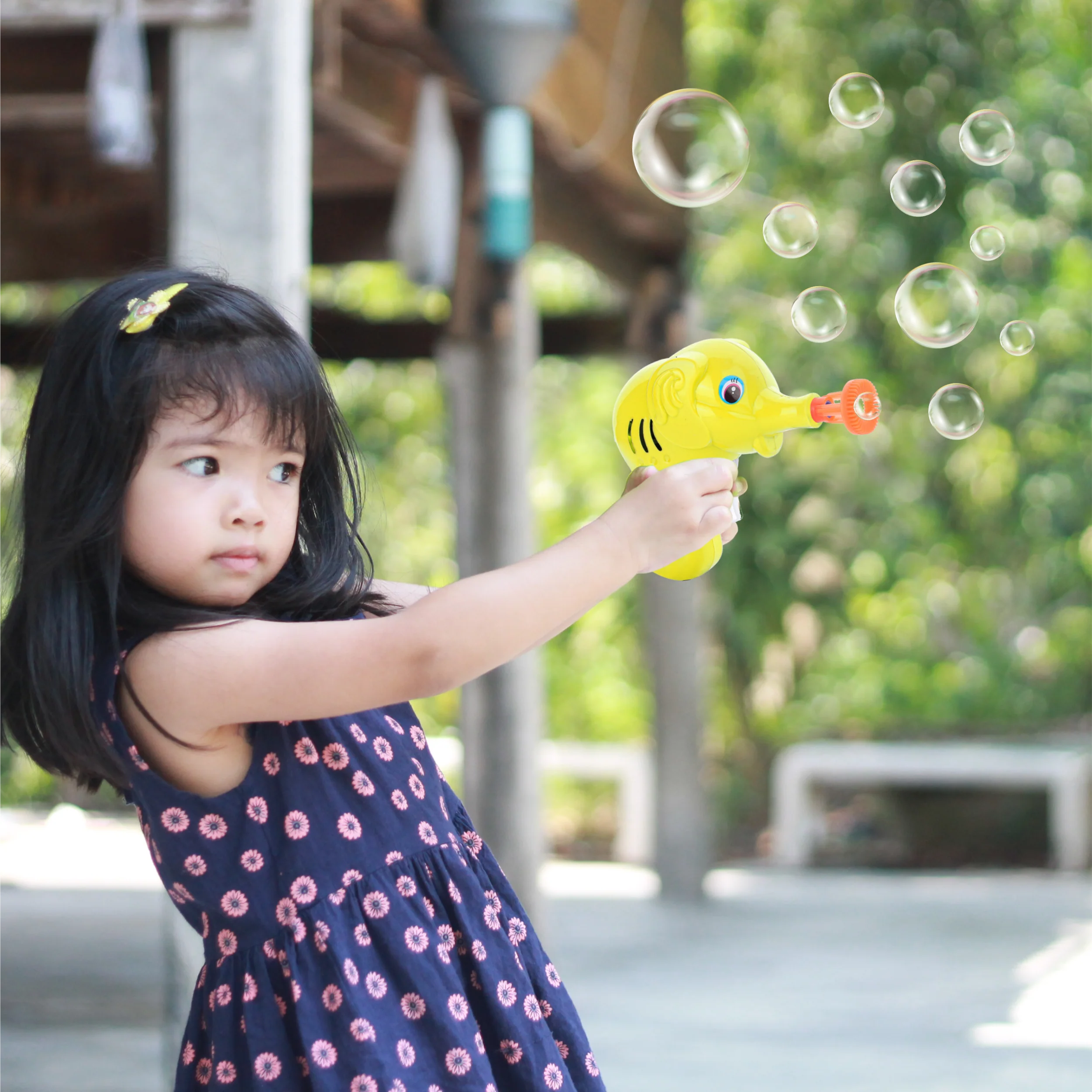 Chanak Elephant Bubble Gun Toy for Kids | Bubble Maker with 100ml Bubble Liquid – BIS Approved (Yellow) - Image 6