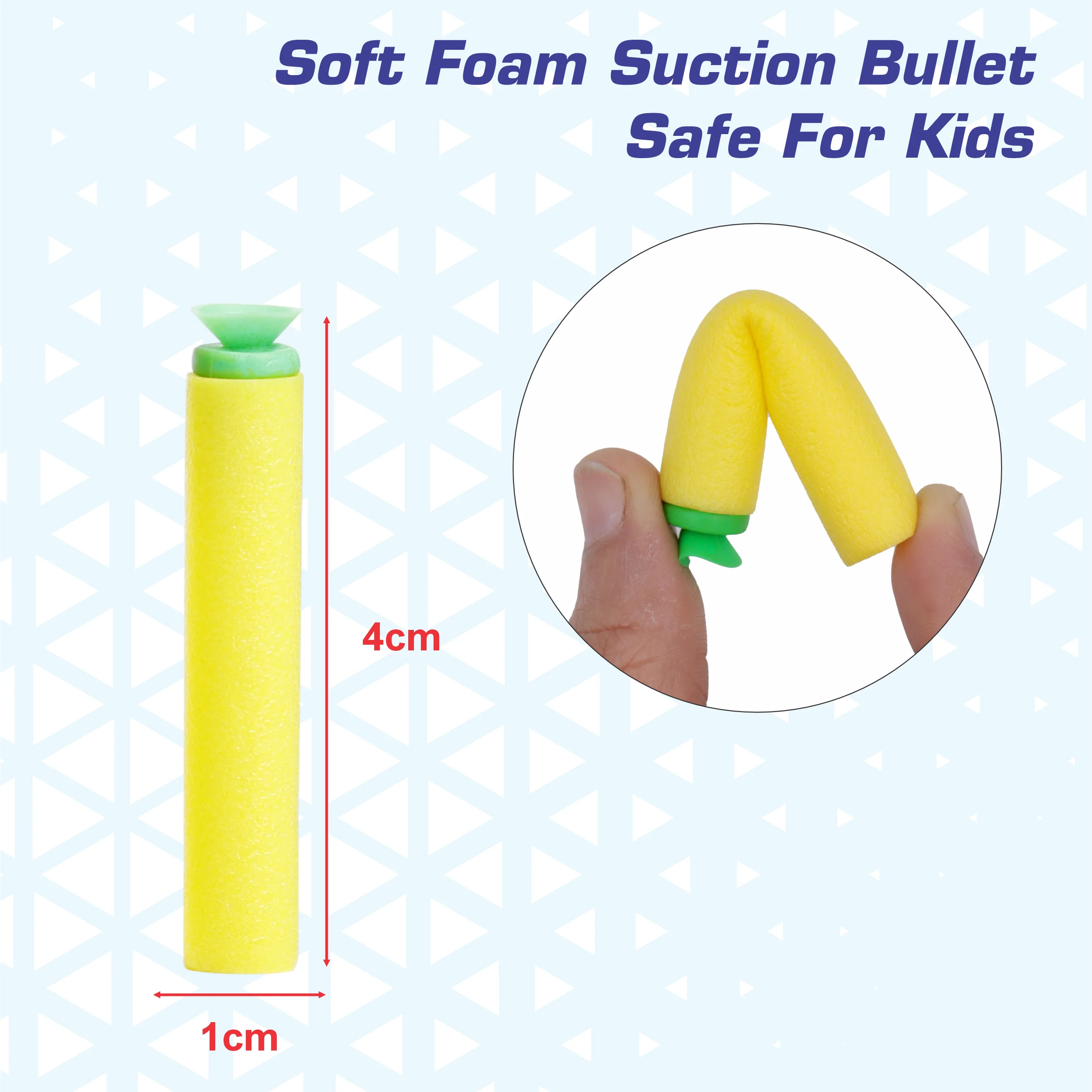 Chanak Soft Bullet Gun Toy for Kids 7+ Years | 40 Feet Range with 10 Bullets – BIS Approved - Image 3