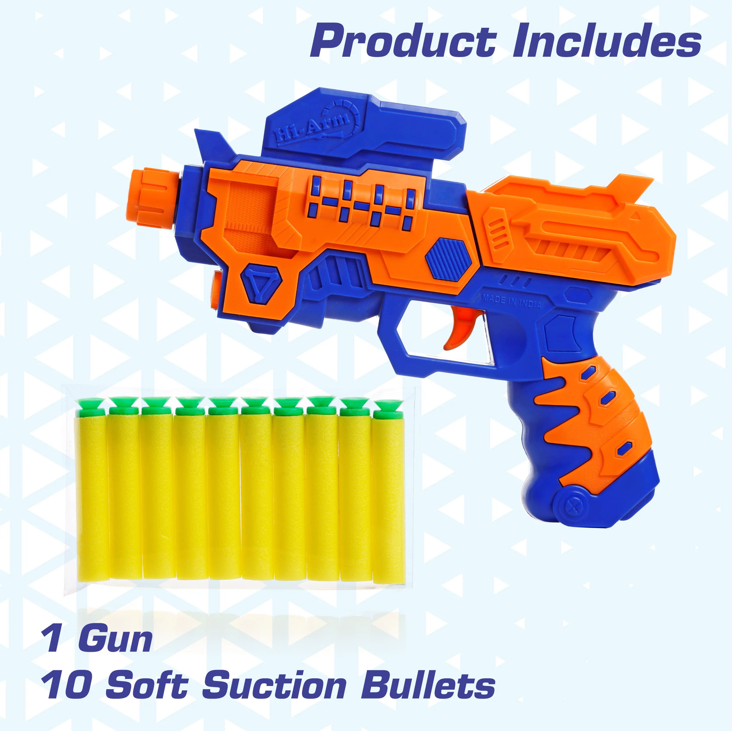 Chanak Soft Bullet Gun Toy for Kids 7+ Years | 40 Feet Range with 10 Bullets – BIS Approved - Image 4