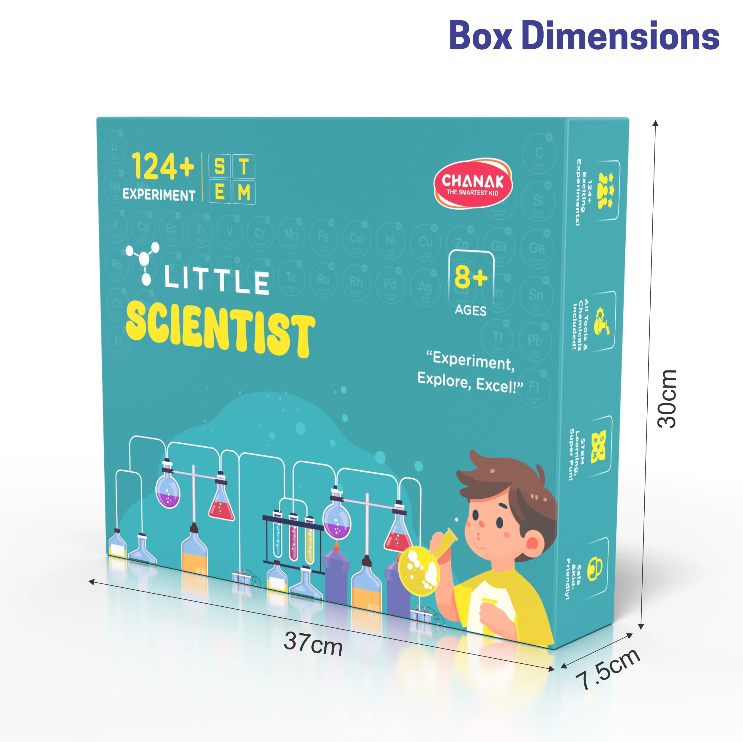 Chanak Chemistry Lab Science Kit for Kids 8+ Years | 124+ Experiments with Real Chemicals & Activity Guide – BIS Approved - Image 10