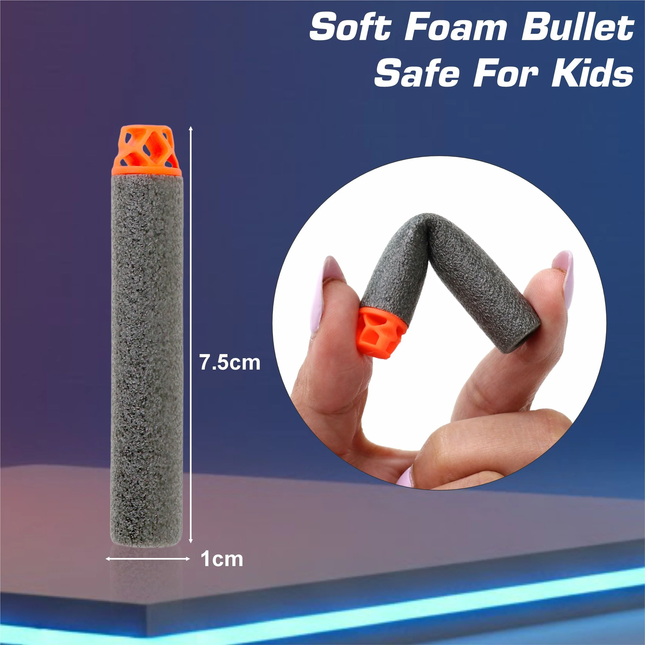 Chanak Nitro Ranger Foam Bullet Blaster Gun for Kids 3+ Years | Slam Fire Action with 6 Darts – BIS Approved (Green) - Image 3