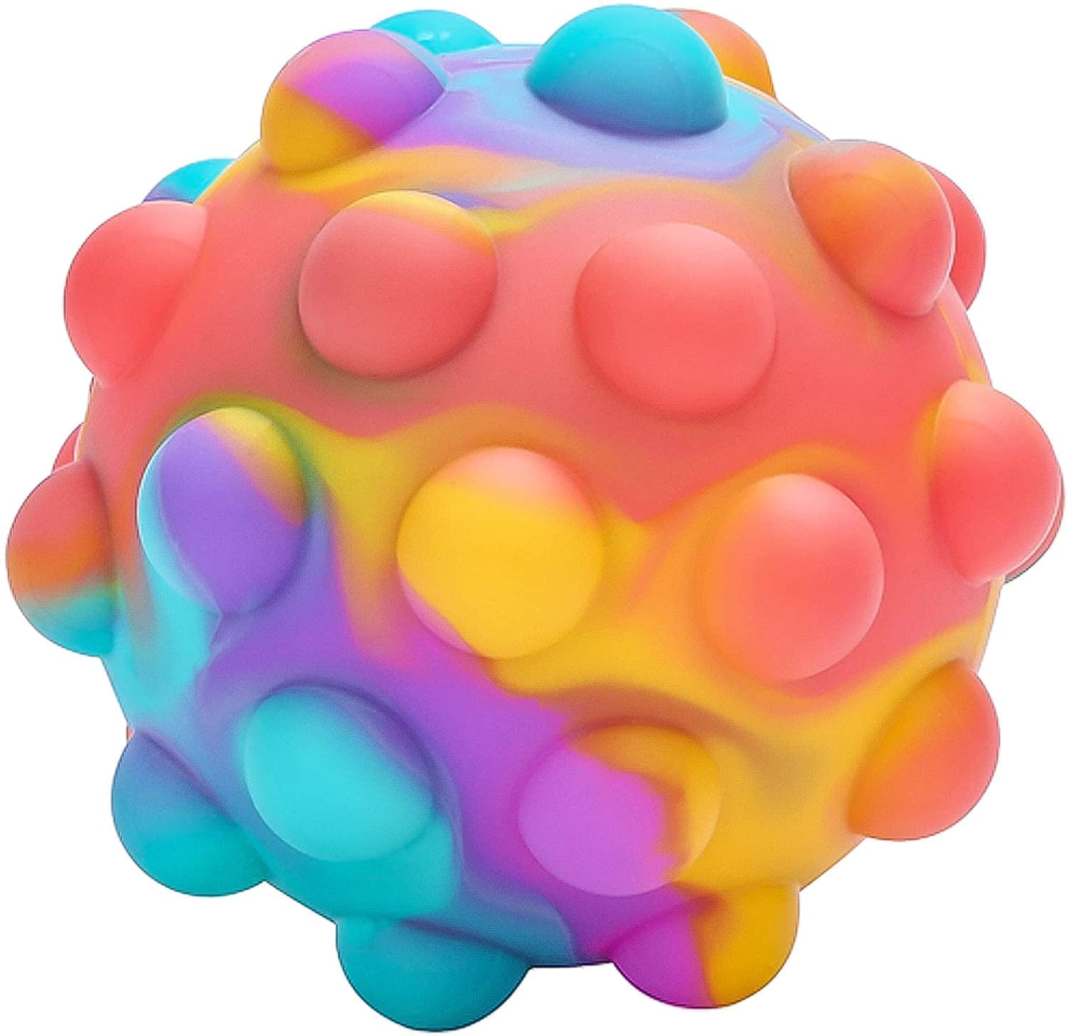 Chanak Pop It Fidget Ball with LED Light for Kids | Silicone Sensory Stress Relief Toy – BIS Approved