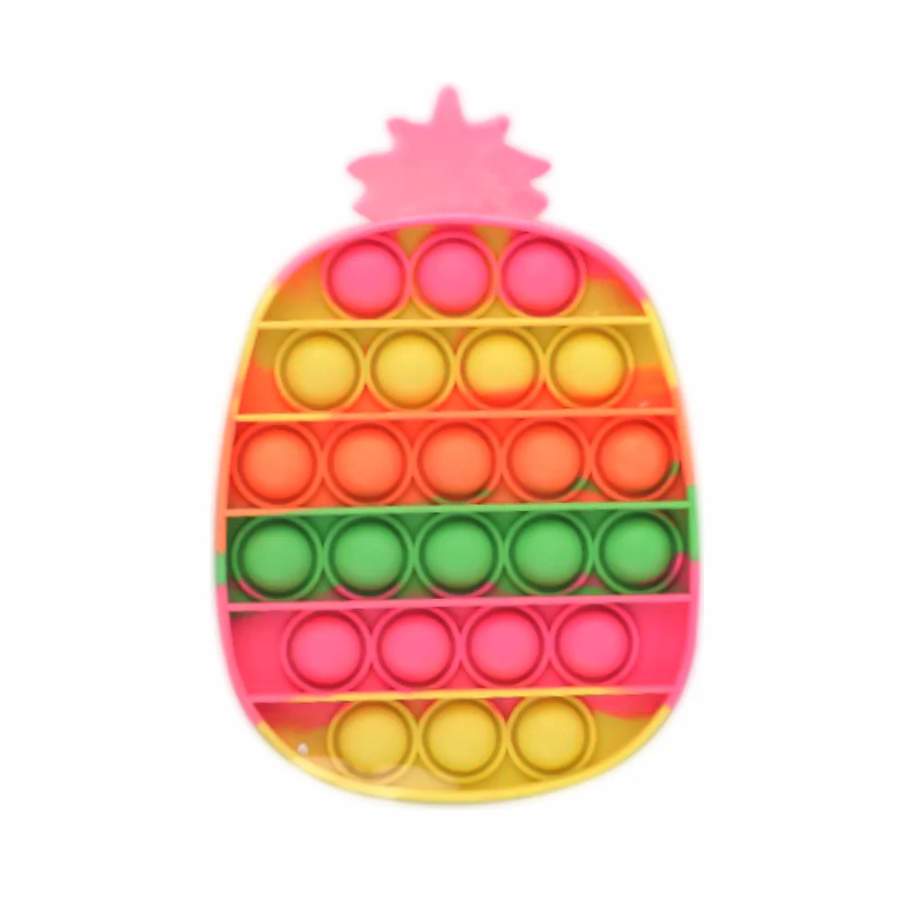 Chanak Pop It Fidget Toy for Kids | Silicone Bubble Push Sensory Stress Relief – BIS Approved (Pineapple) - Image 3