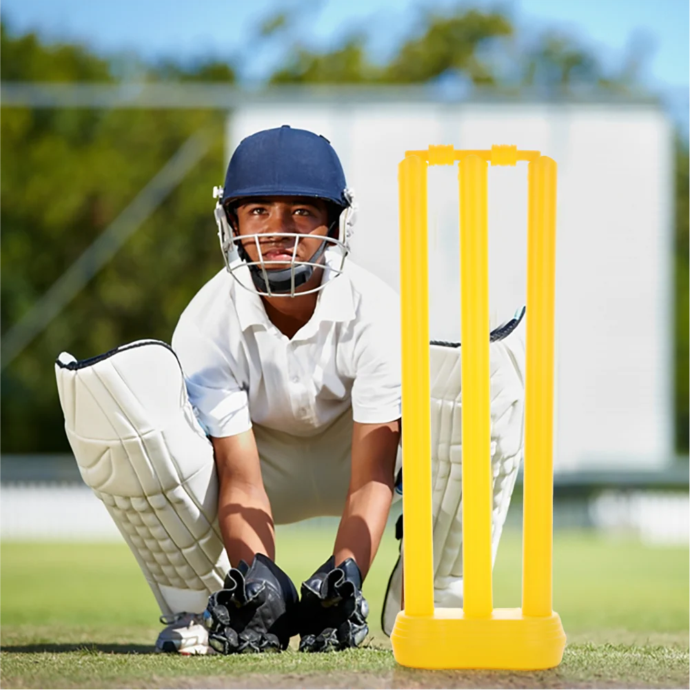 Chanak Small Cricket Stumps Set for Kids 5+ Years | 4 Stumps, Stand Base & Bails – BIS Approved - Image 6