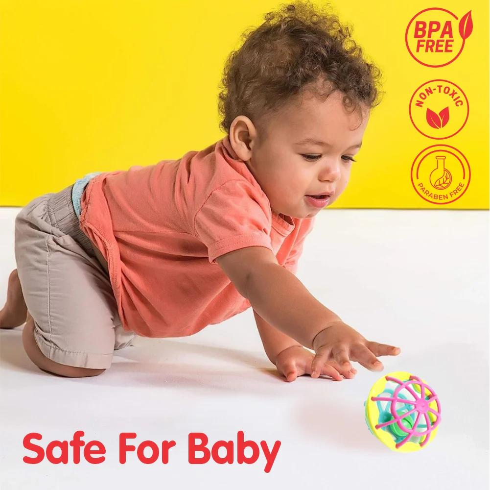 Chanak Baby Rattle Set for 0-6 Months | 6 Pcs Non-Toxic BPA Free Sensory Toy – BIS Approved - Image 6