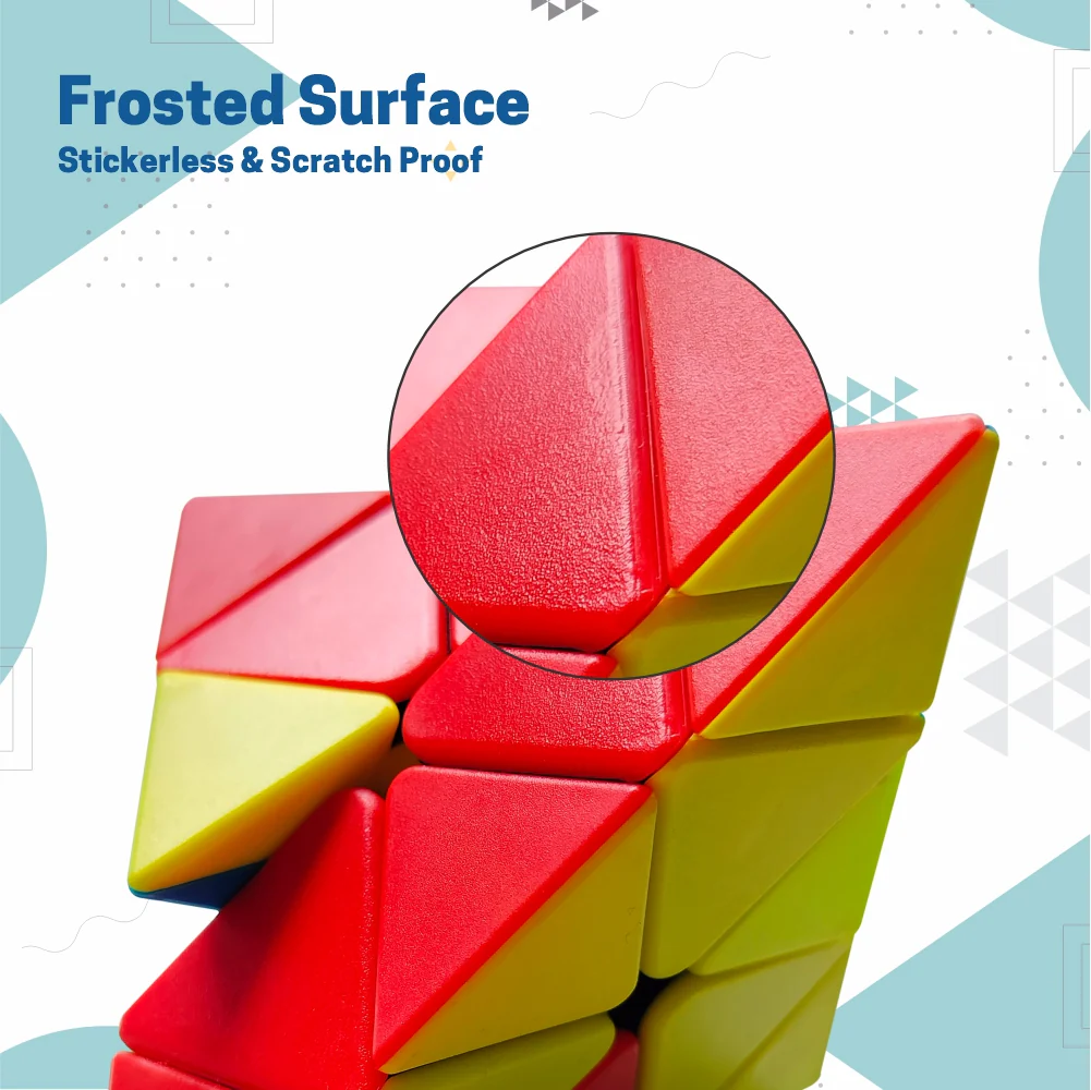 Chanak Pyramid Speed Cube for Kids 8+ Years | Stickerless Triangle Pyraminx – BIS Approved - Image 3