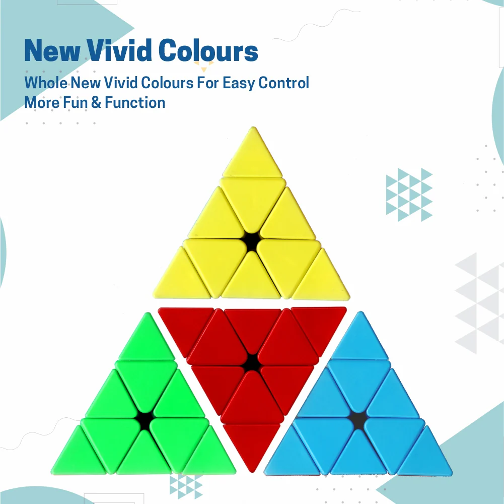 Chanak Pyramid Speed Cube for Kids 8+ Years | Stickerless Triangle Pyraminx – BIS Approved - Image 8