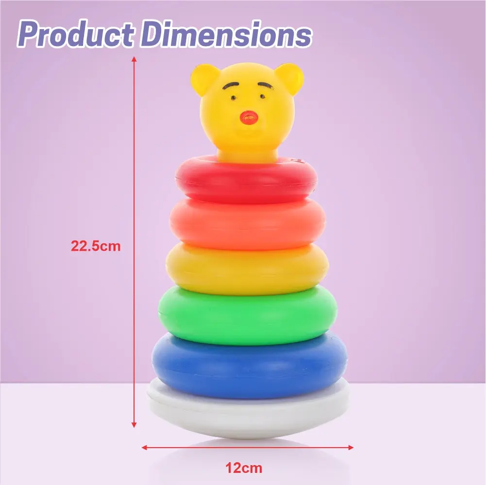 Chanak Stacking Ring Toy for Kids 12+ Months | Multicolour Sorting & Stacker Game – BIS Approved