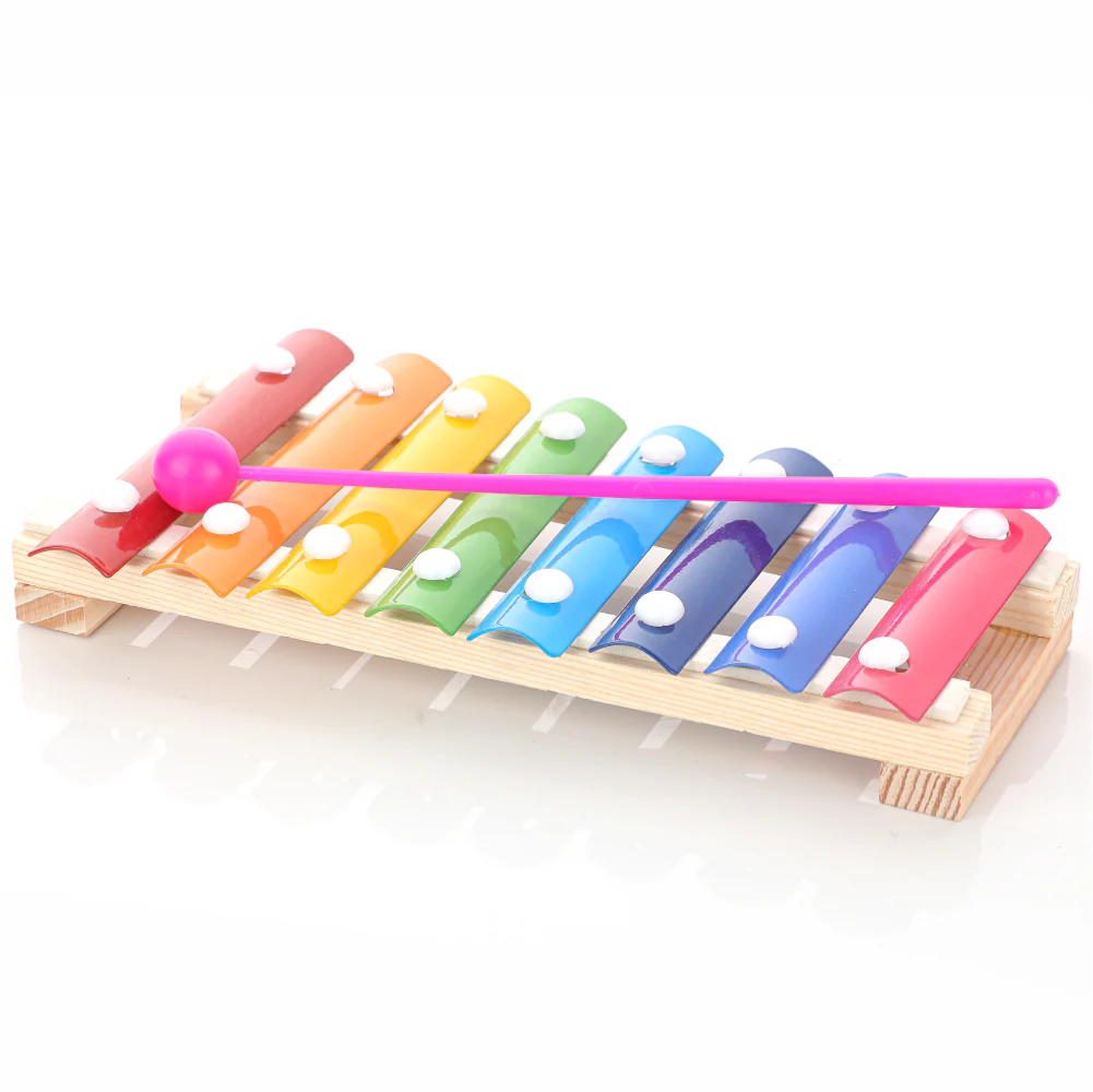 Chanak Wooden Xylophone Toy for Kids 3+ Years | Steel Keys Musical Instrument, Non-Toxic – BIS Approved - Image 3