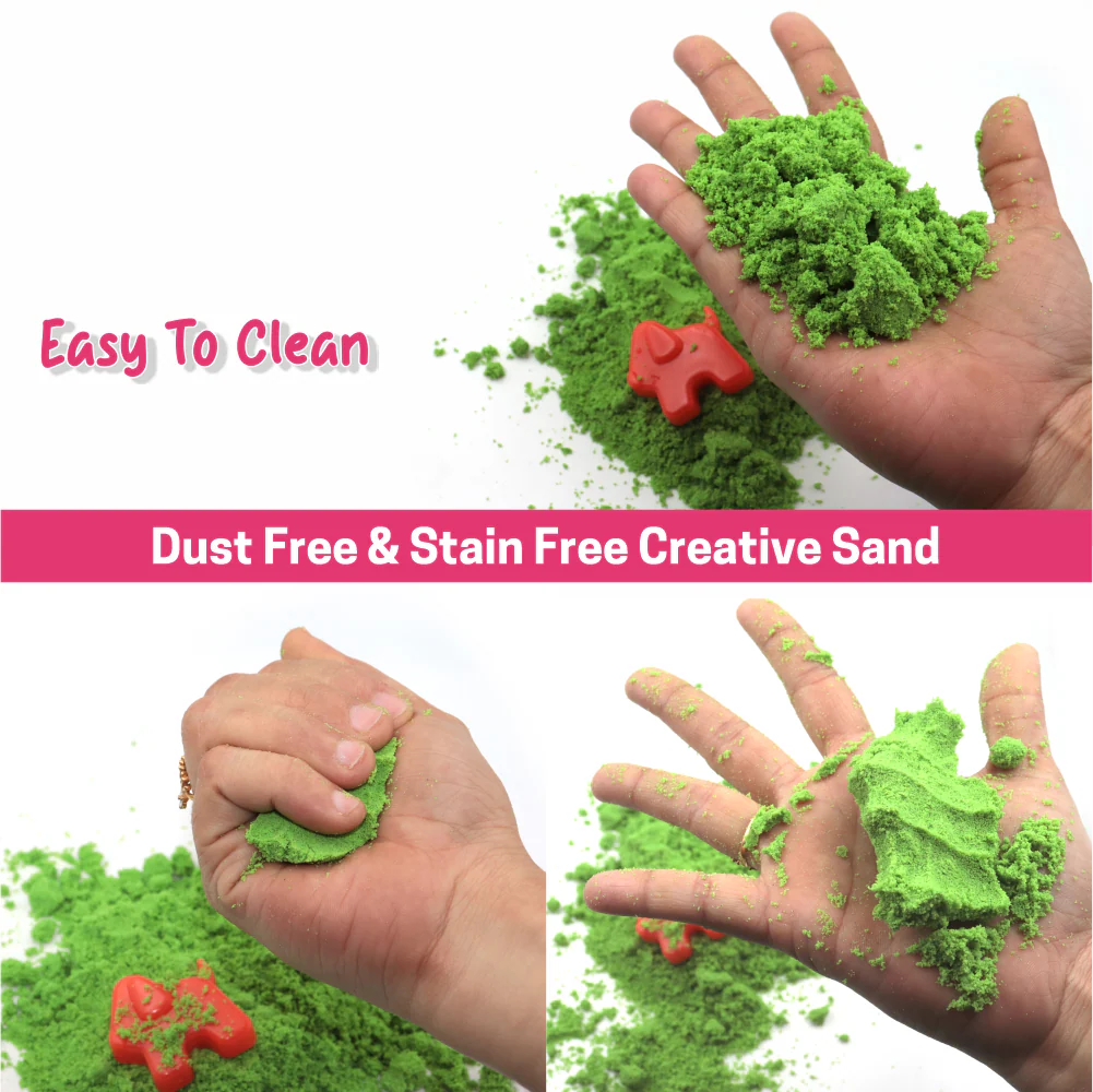 Chanak Creative Sand Kit for Kids 3+ Years | Sand Tubes with Shapes & Moulds – BIS Approved (200g) - Image 3