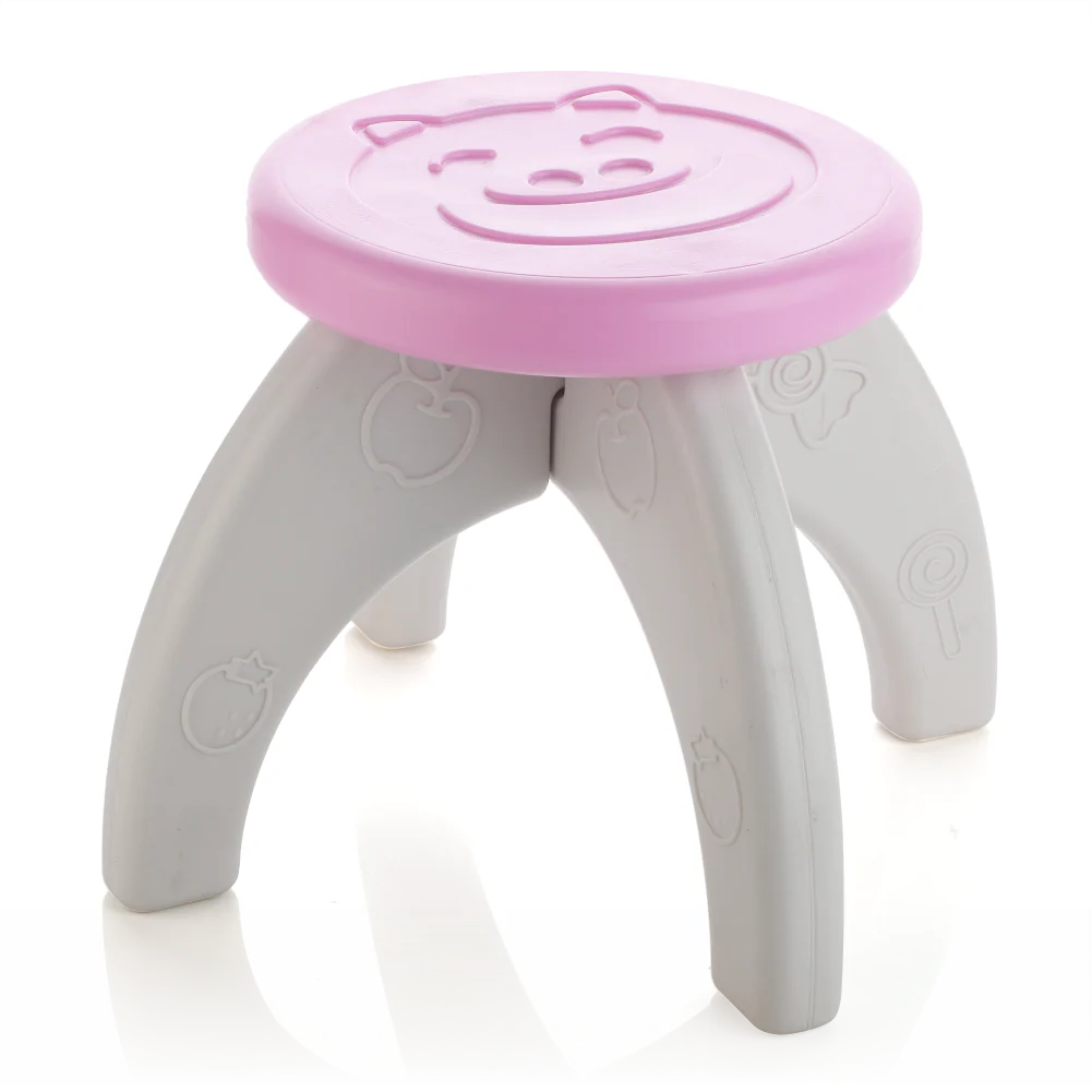 Chanak Baby Step Stool Chair for Kids | Durable HDPE Plastic Activity Seat – BIS Approved (Pink)