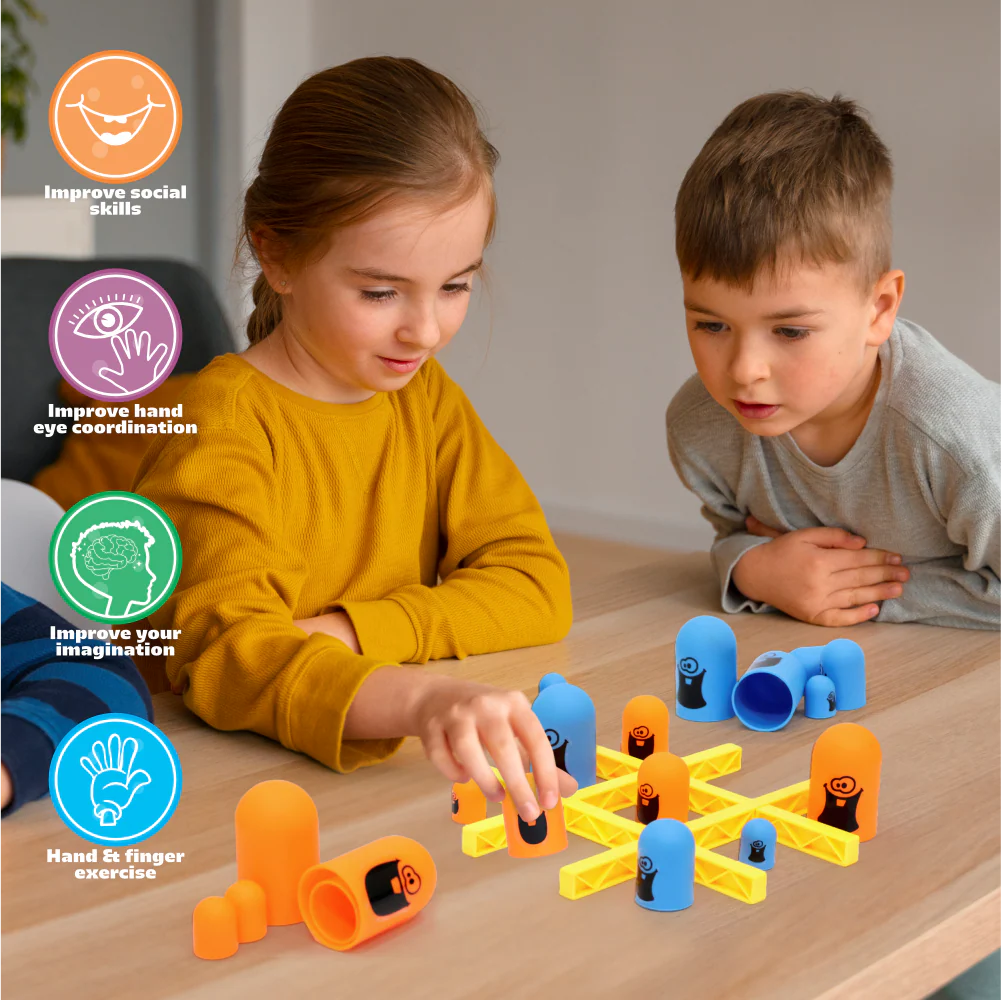 Chanak Gobblet Gobbler 3D Strategy Board Game for Kids 3+ Years | Tic Tac Toe Brain Game – BIS Approved - Image 7