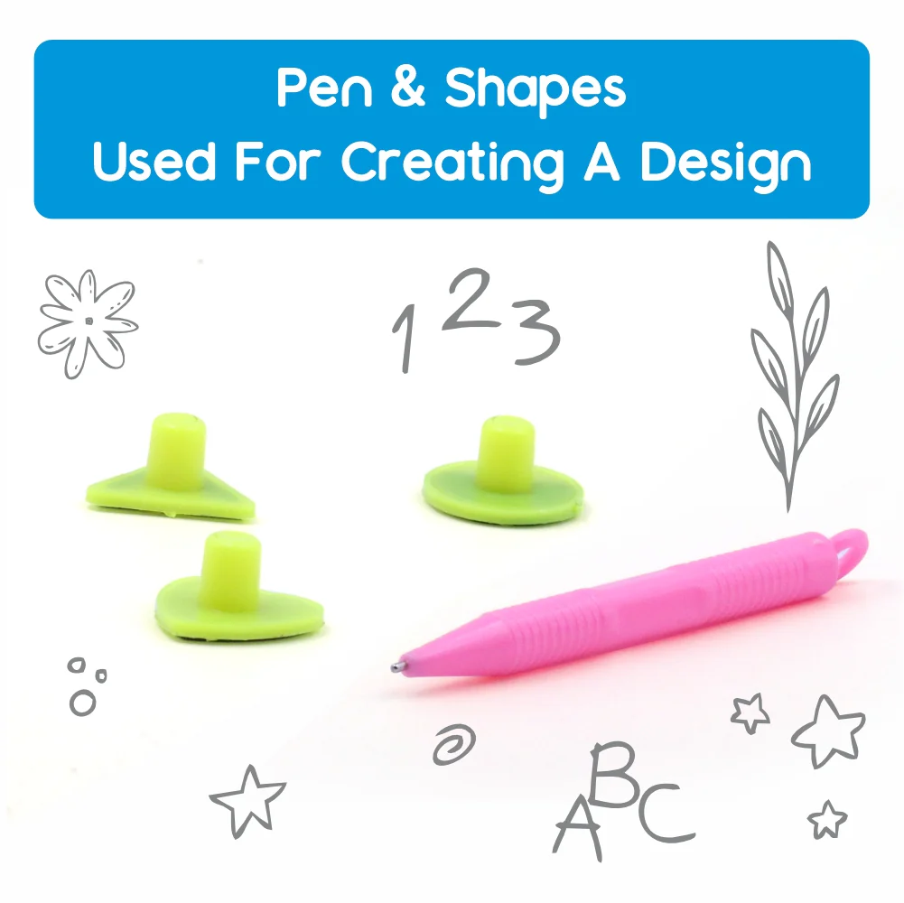 Chanak Magnetic Drawing Board for Kids 3+ Years | Writing & Drawing Slate with Pen and Stamps – BIS Approved (Sky Blue) - Image 4