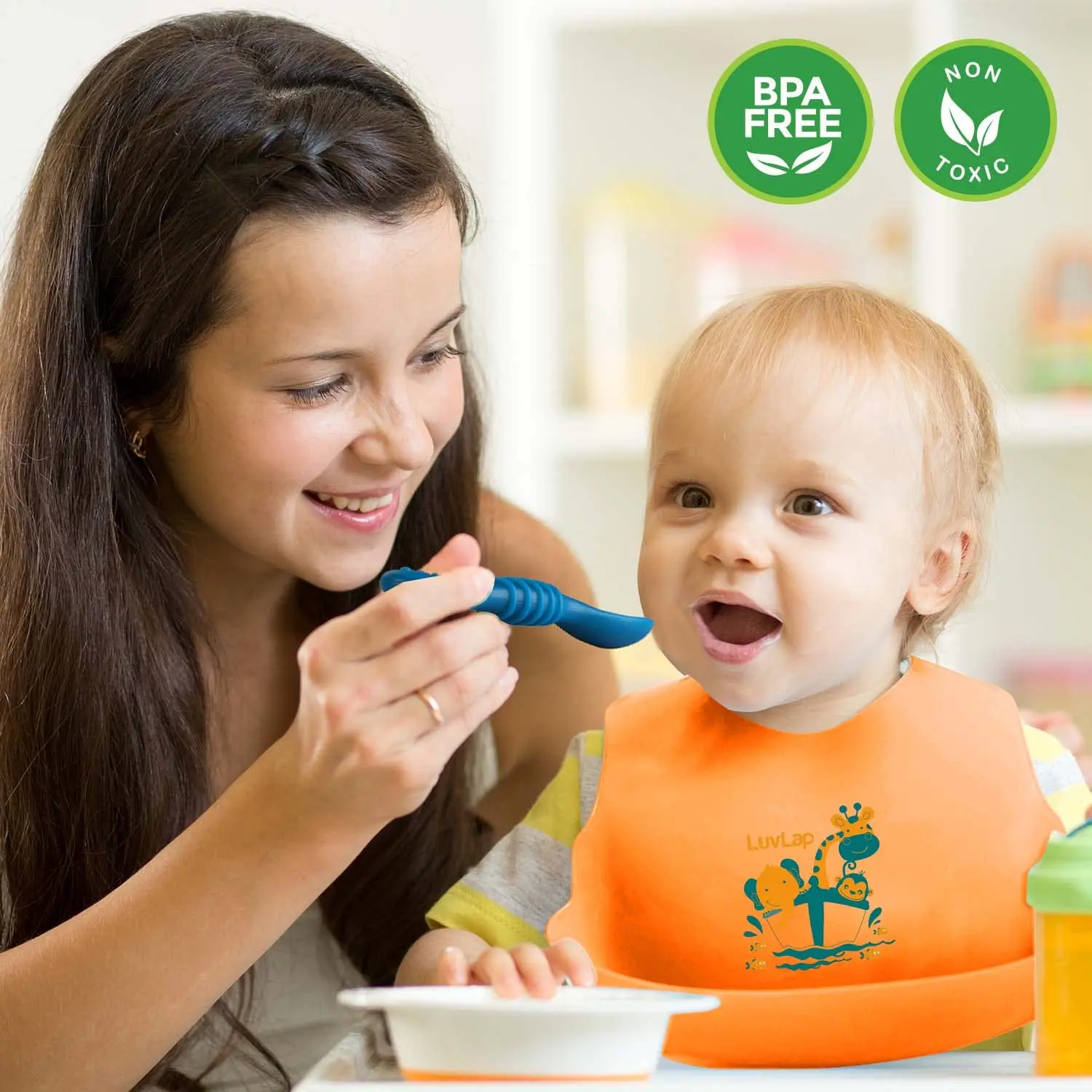 Chanak's Silicone Baby Led Weaning Spoons. Baby Traning Spoon, Gum Friendly,  BPA Free - Image 4