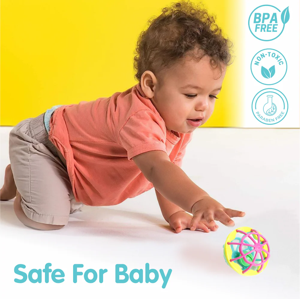 Chanak Baby Rattle Set for 0-6 Months | 3 Pcs Non-Toxic BPA Free Sensory Toy – BIS Approved - Image 6