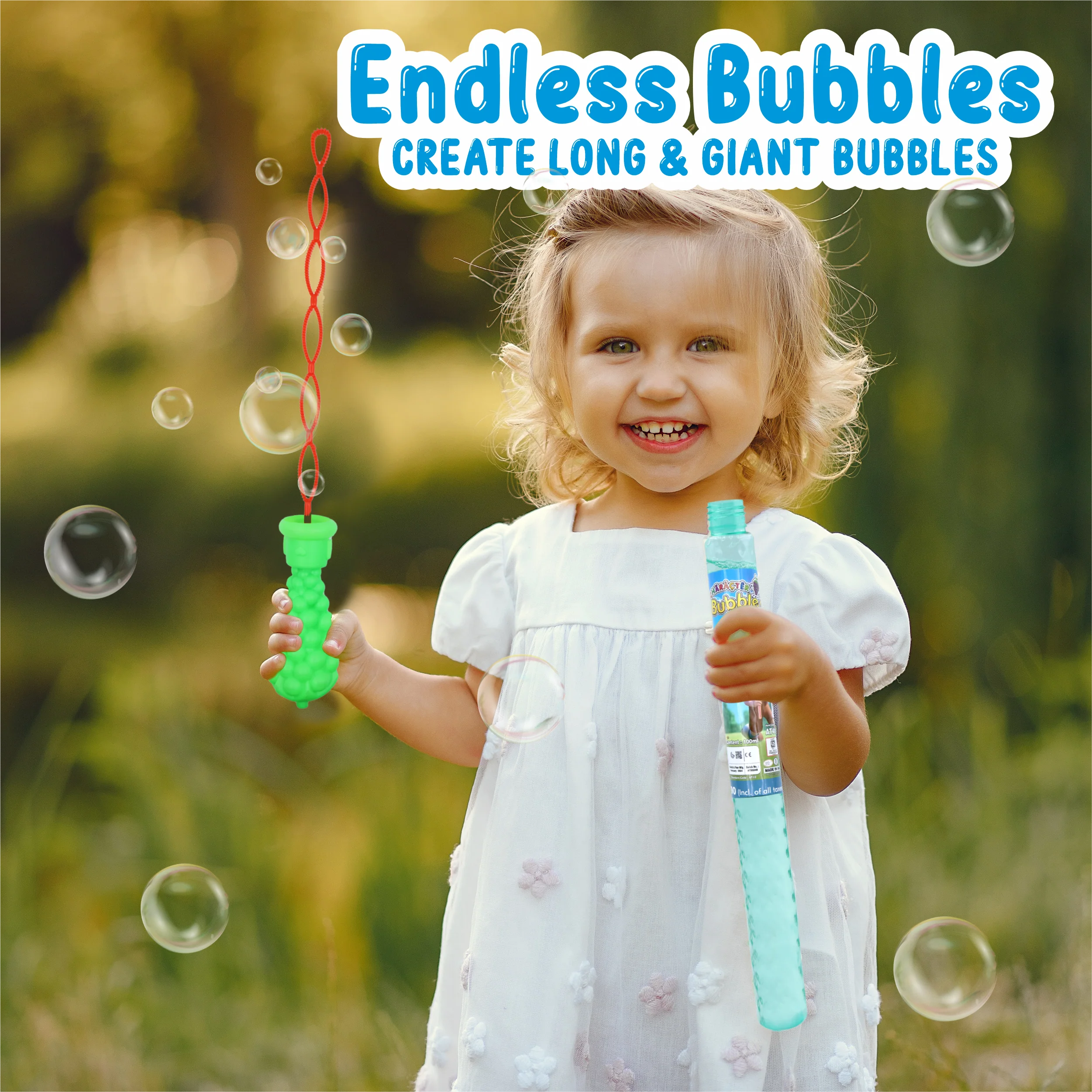 Chanak Character Bubble Wands for Kids 3+ Years | Pack of 24 Magical Bubble Sticks with Solution – BIS Approved - Image 6