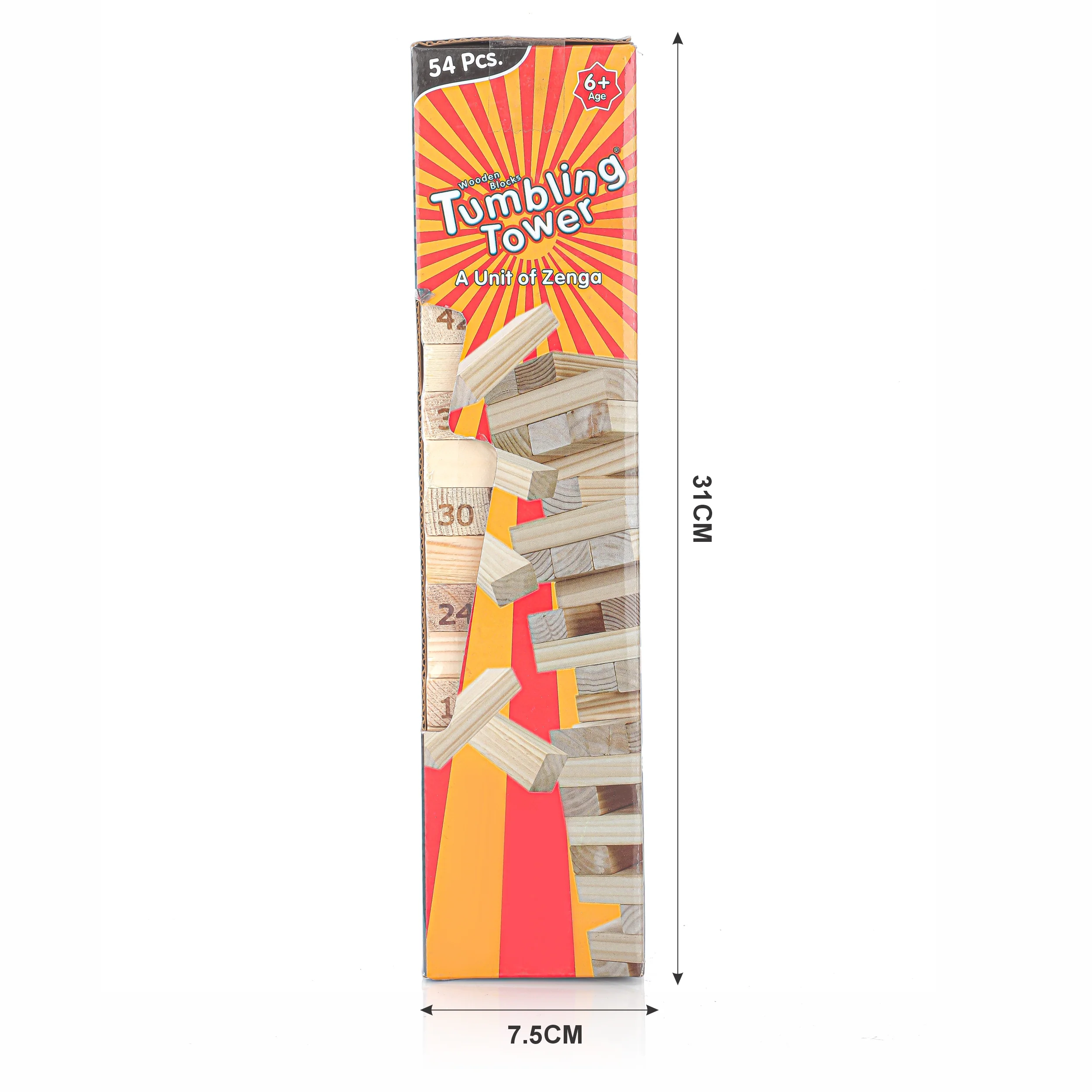 Chanak Wooden Tumbling Tower Block Stacking Game for Kids & Adults | Classic Puzzle Party Game – BIS Approved - Image 4