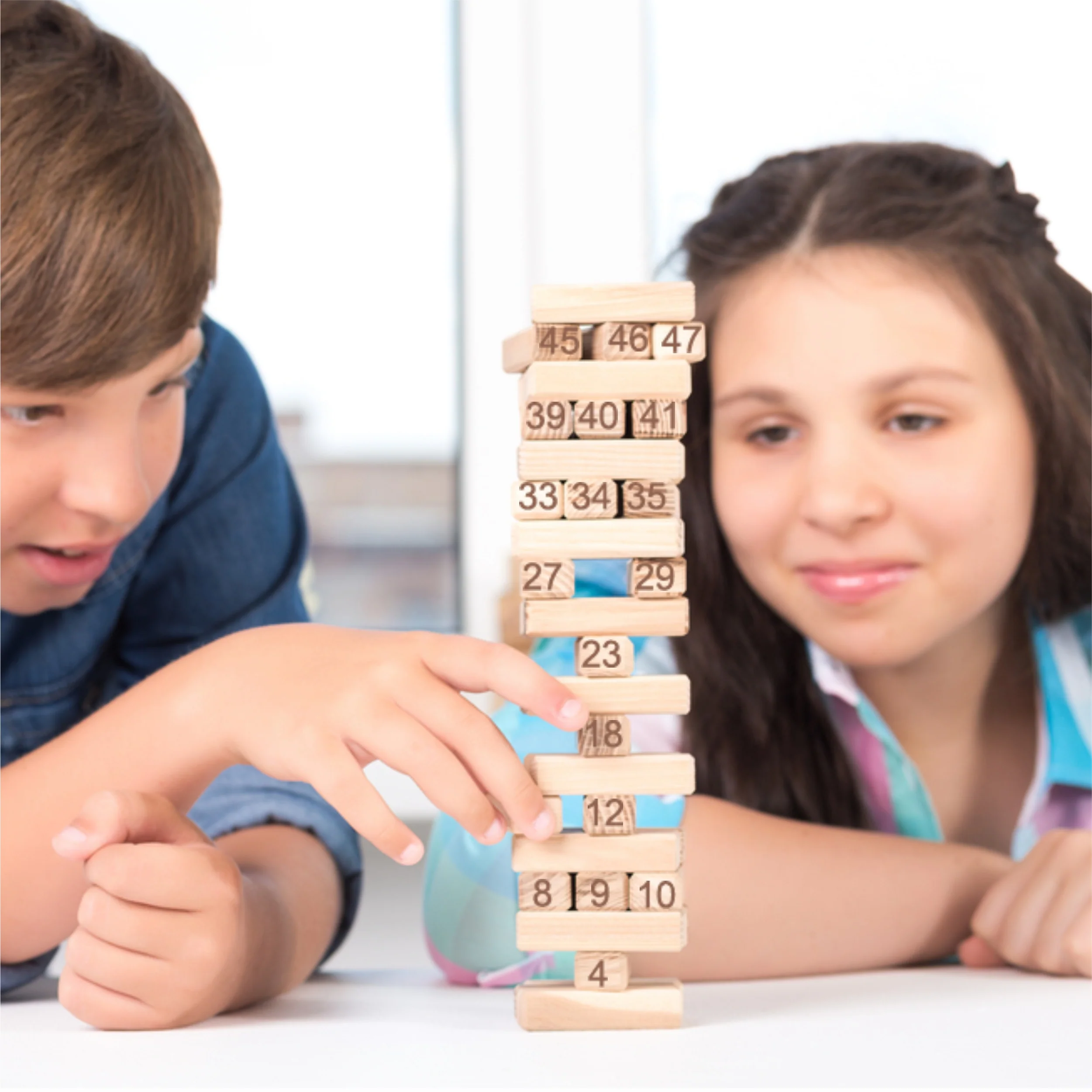 Chanak Wooden Tumbling Tower Block Stacking Game for Kids & Adults | Classic Puzzle Party Game – BIS Approved - Image 5