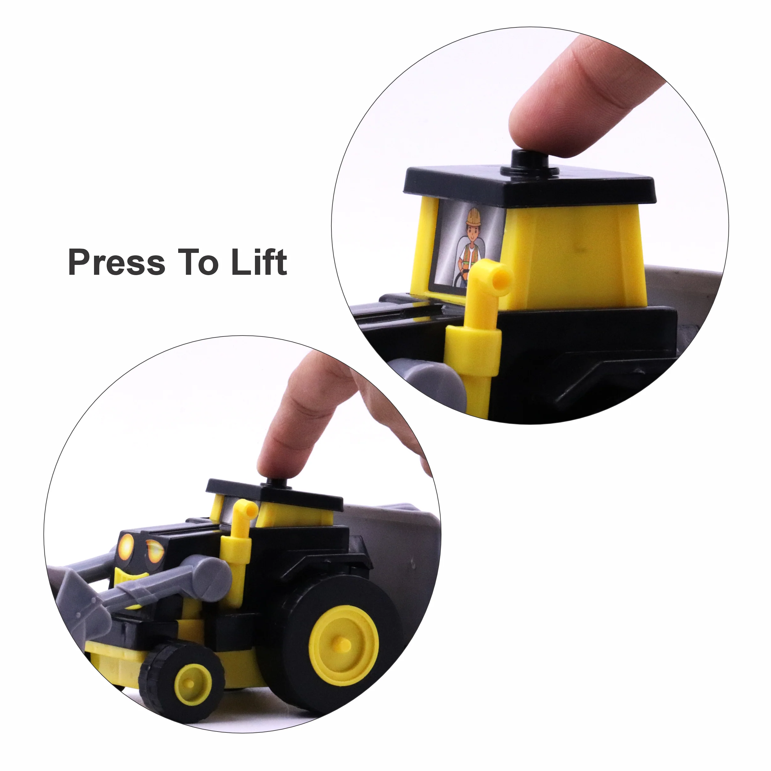 Chanak Construction Vehicles Toy Set for Kids 3+ Years | Friction Powered Vehicles with Concrete Mixer – BIS Approved - Image 3