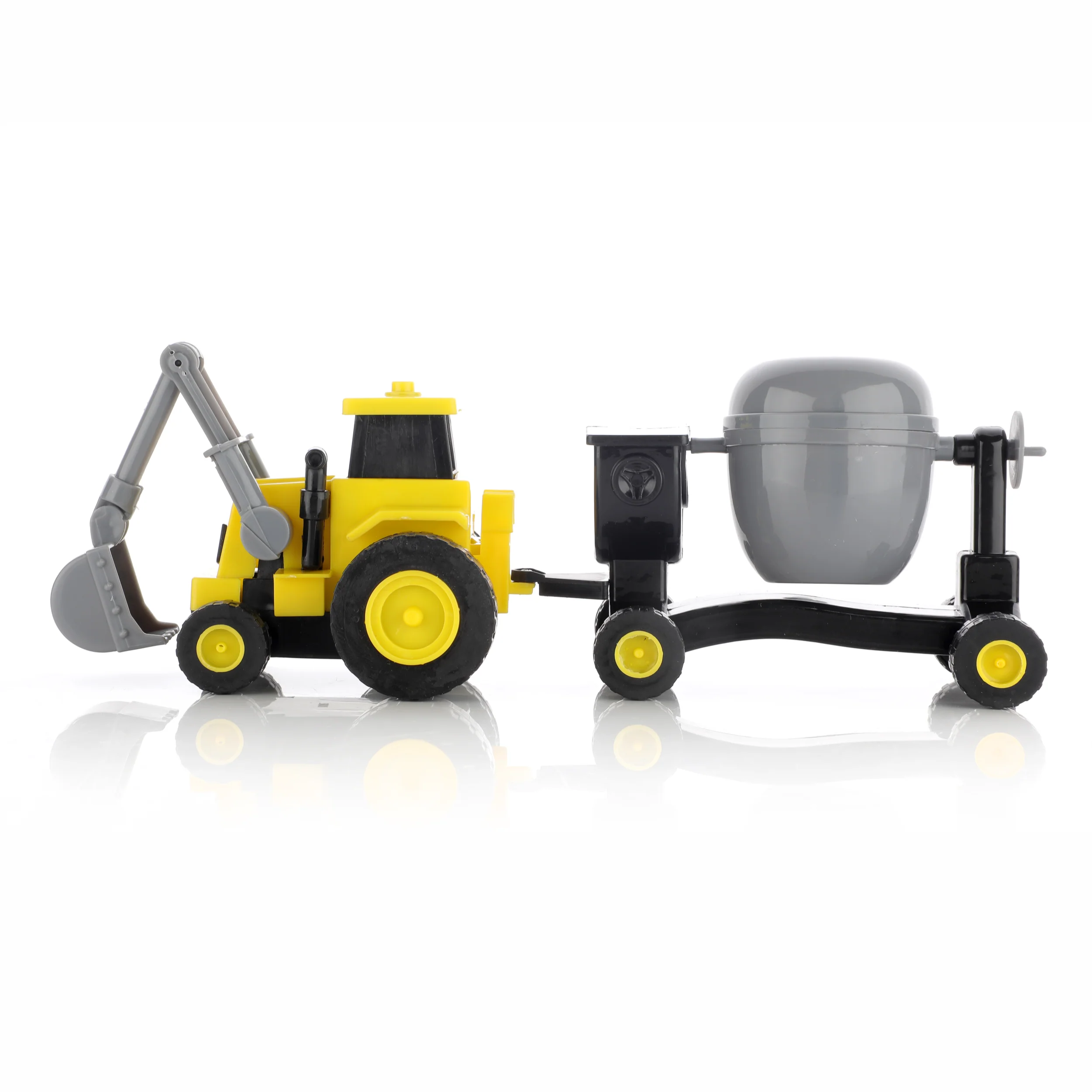 Chanak Construction Vehicles Toy Set for Kids 3+ Years | Friction Powered Vehicles with Concrete Mixer – BIS Approved - Image 4