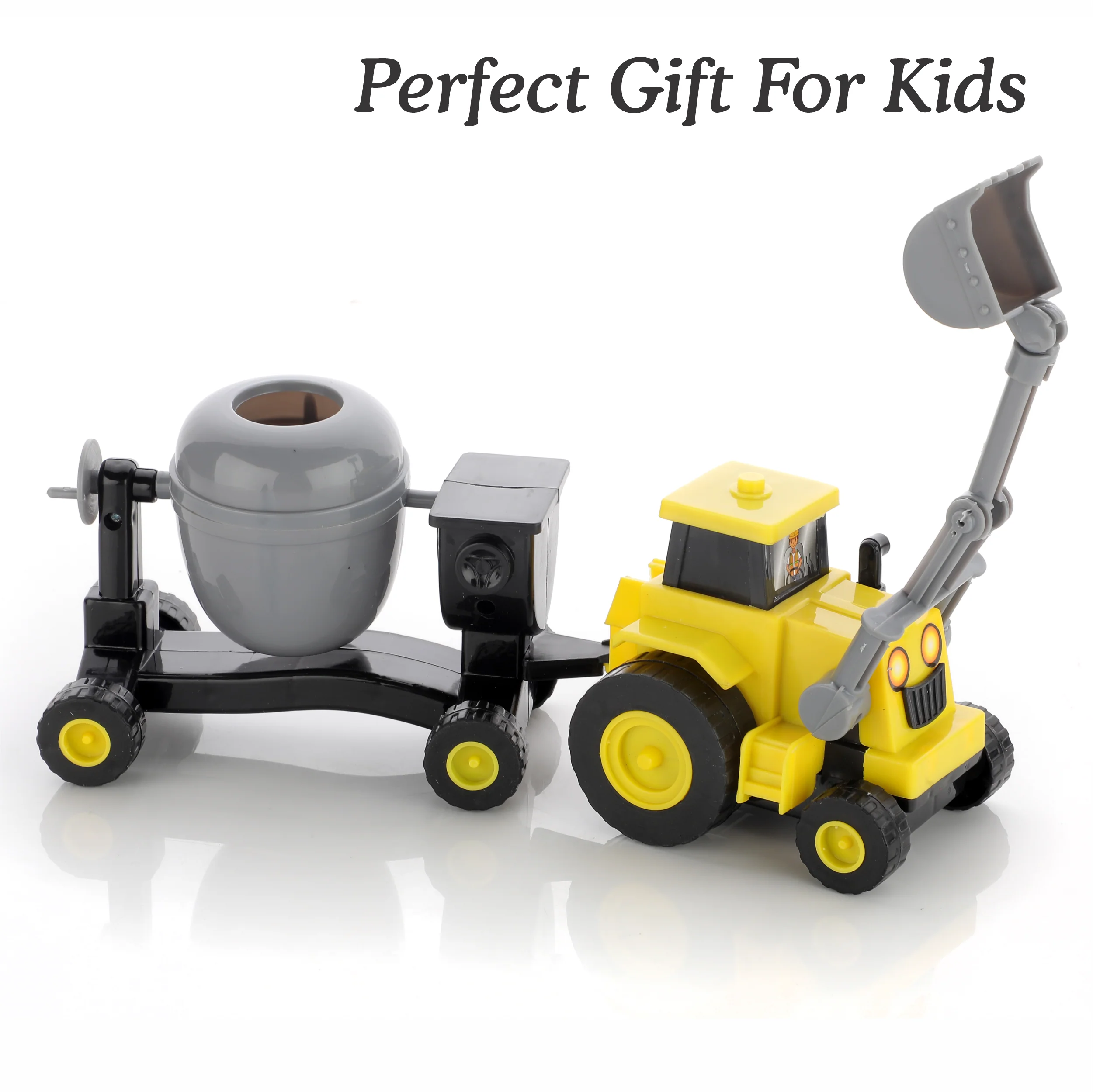 Chanak Construction Vehicles Toy Set for Kids 3+ Years | Friction Powered Vehicles with Concrete Mixer – BIS Approved - Image 5