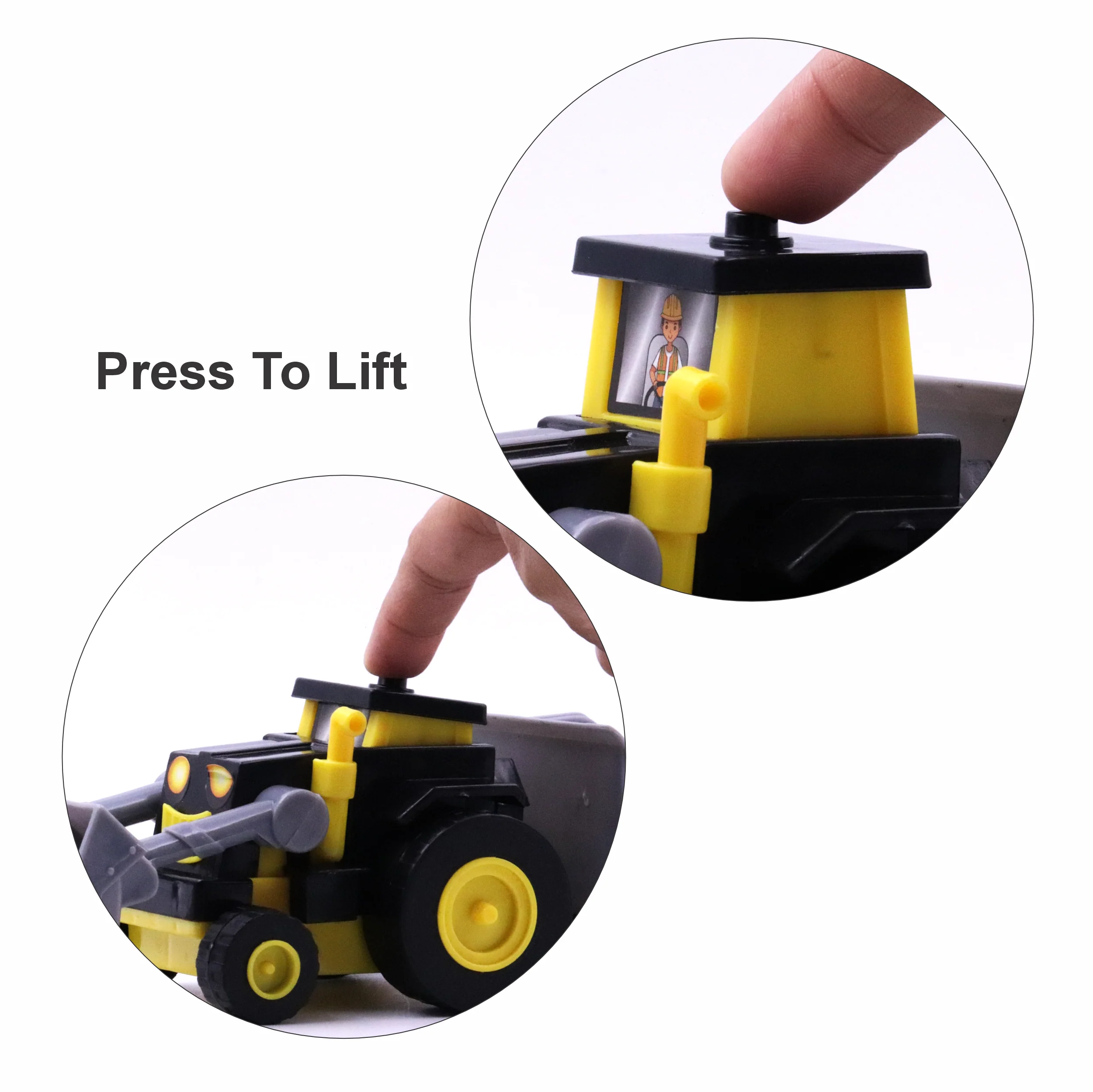 Chanak Construction Vehicles Toy Set for Kids 3+ Years | Friction Powered Toys with Road Dumper – BIS Approved - Image 3