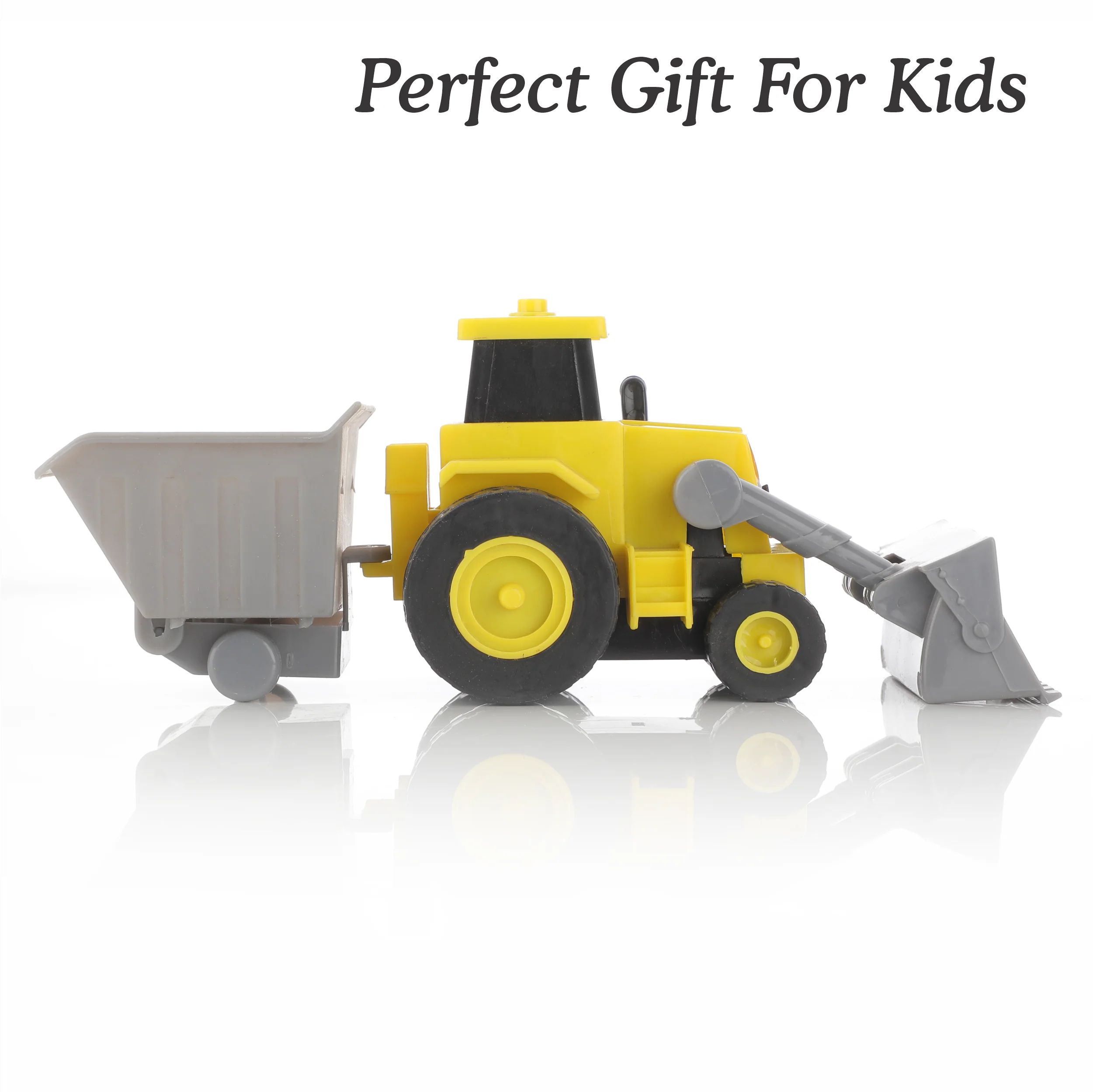 Chanak Construction Vehicles Toy Set for Kids 3+ Years | Friction Powered Toys with Road Dumper – BIS Approved - Image 5