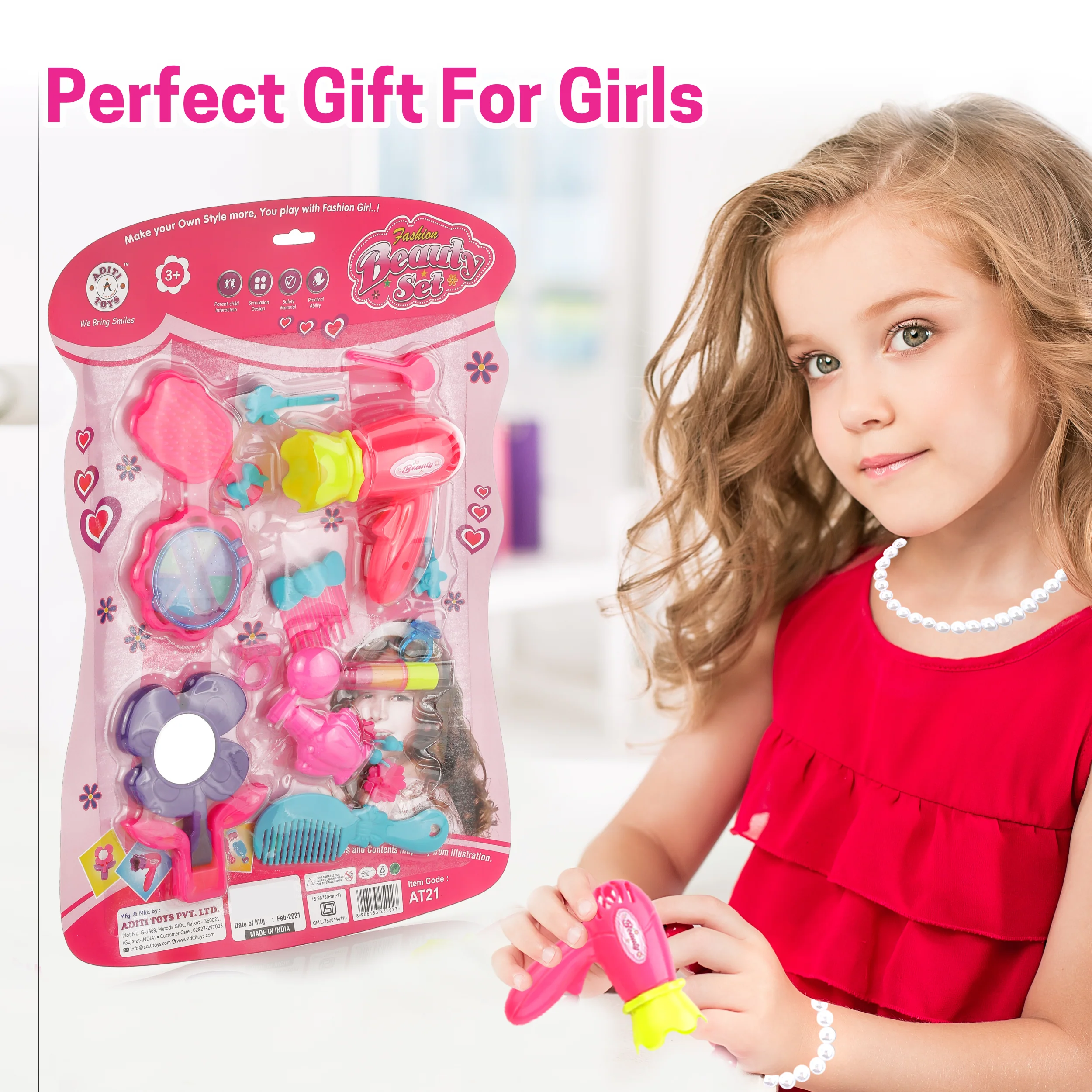 Chanak Beauty Kit for Kids 3+ Years | Pretend Play Makeup Set Toyset – BIS Approved - Image 5