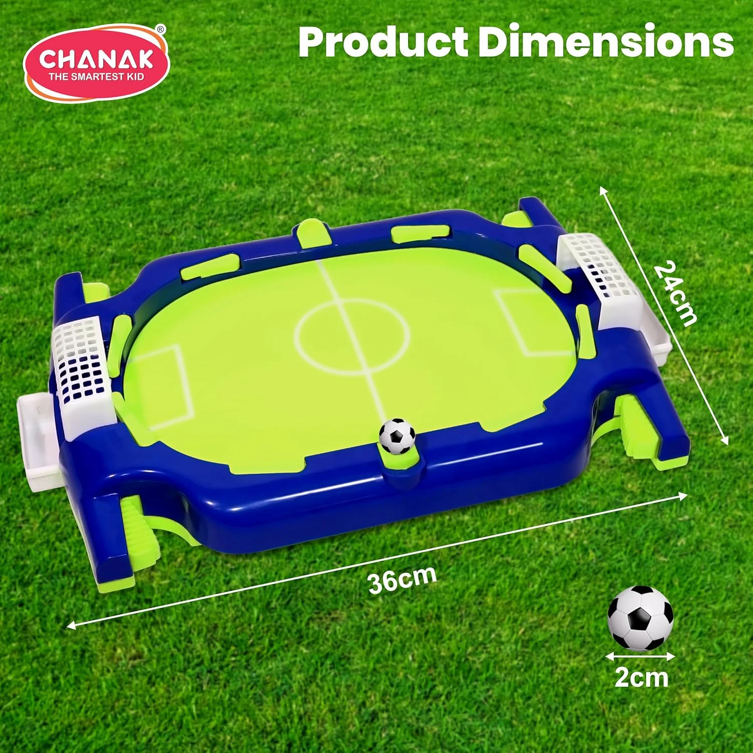 Chanak Mini Tabletop Football Game for Kids 6+ Years | Portable Desktop Soccer Flicker Toy – BIS Approved - Image 5