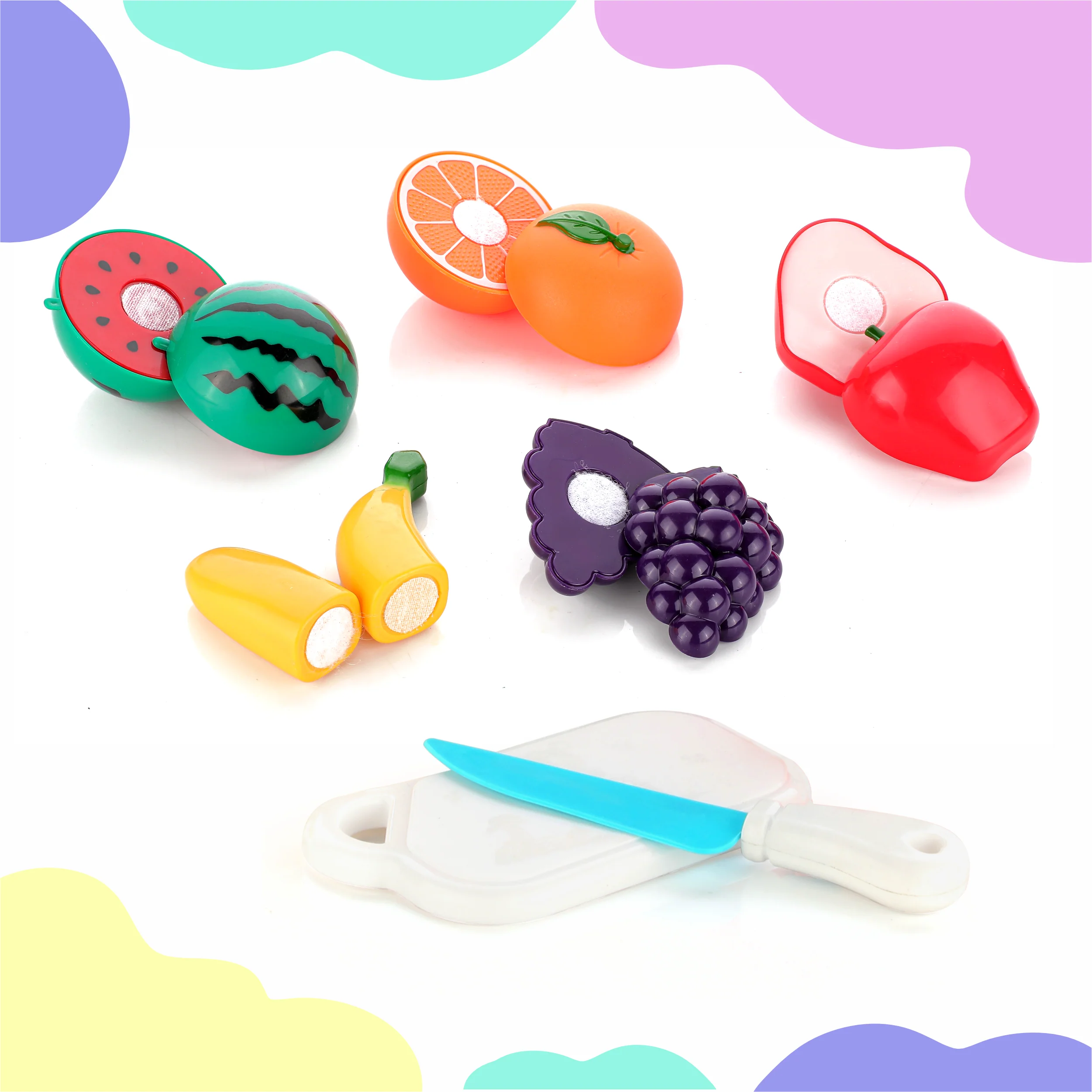 Chanak Fruit Cutting Toy Set for Kids | Pretend Play Knife, Chopping Board & Carry Bag – BIS Approved - Image 5