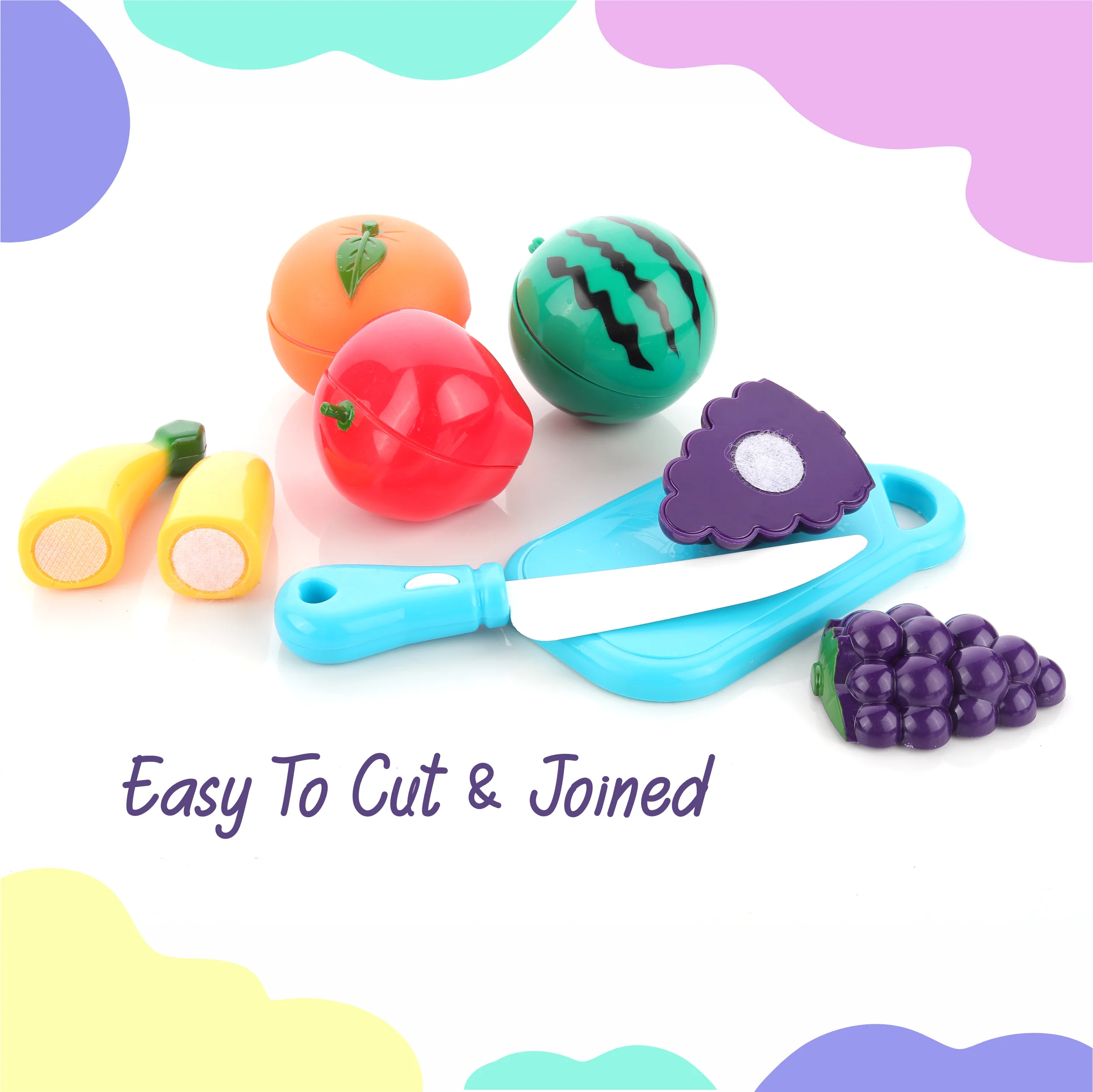 Chanak Fruit Cutting Toy Set for Kids | Pretend Play Knife & Chopping Board Set – BIS Approved - Image 4