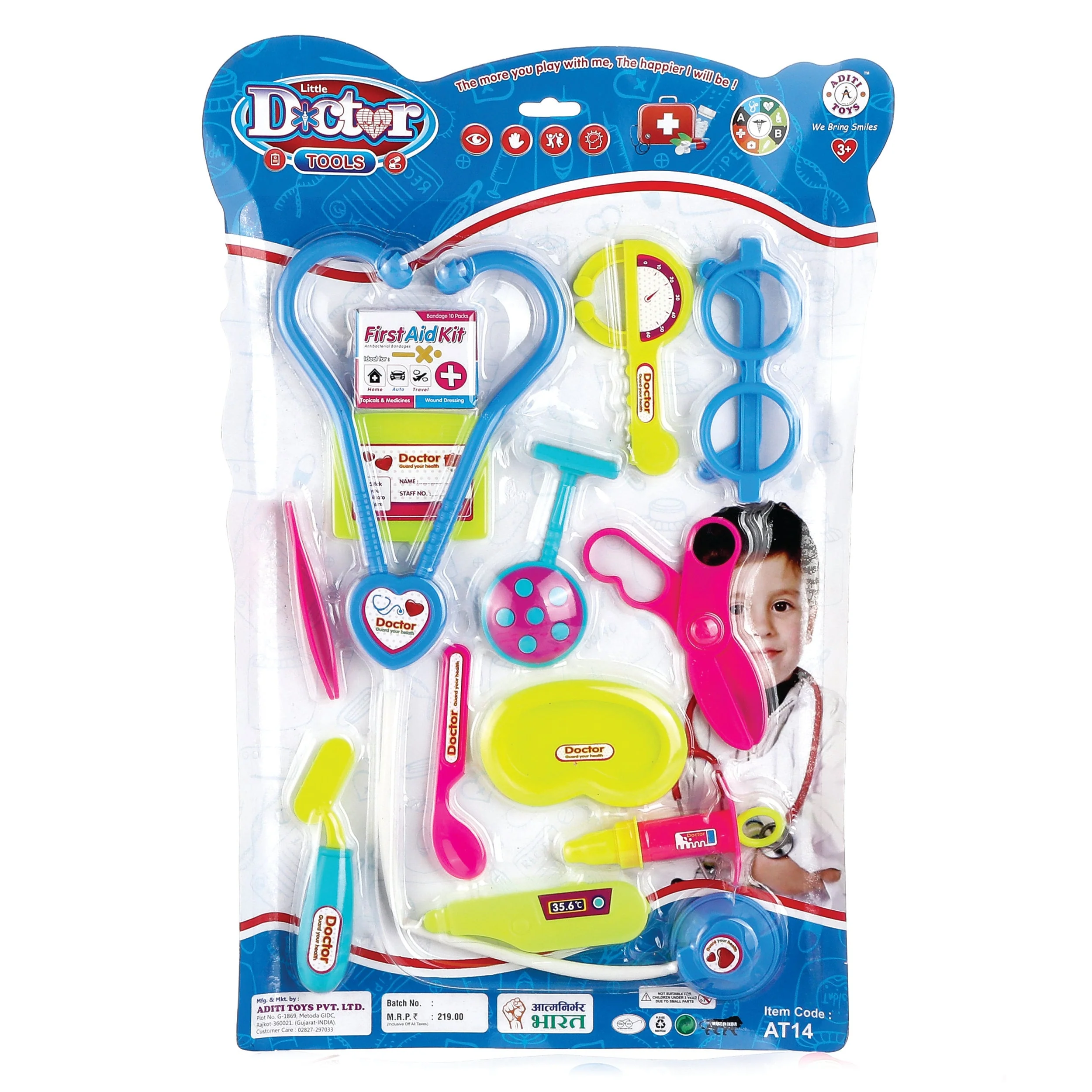 Chanak Doctor Kit for Kids 3+ Years | Pretend Play Doctor Set Toyset – BIS Approved