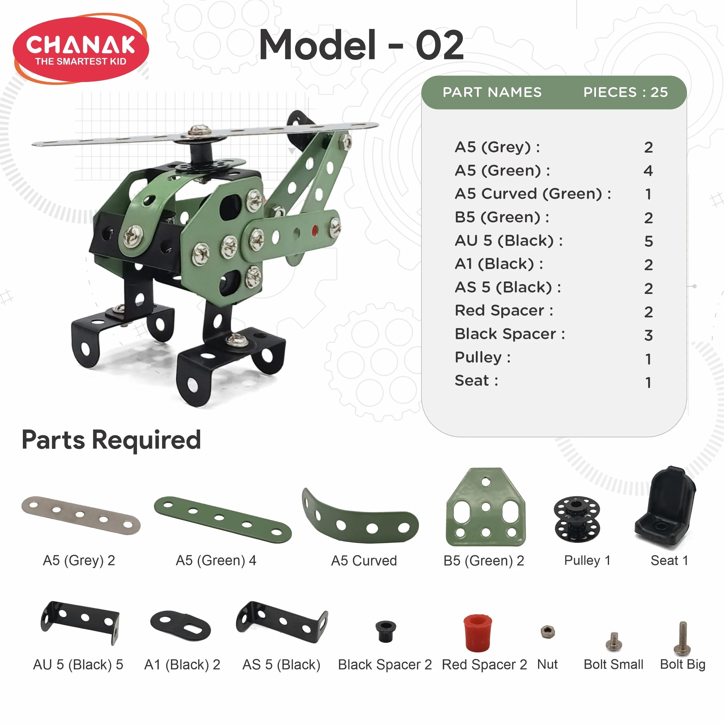 Chanak 91 Pcs STEM Aviation Vehicle Building Kit for Kids 8+ Years | Engineering Construction Set with Tools – BIS Approved - Image 7