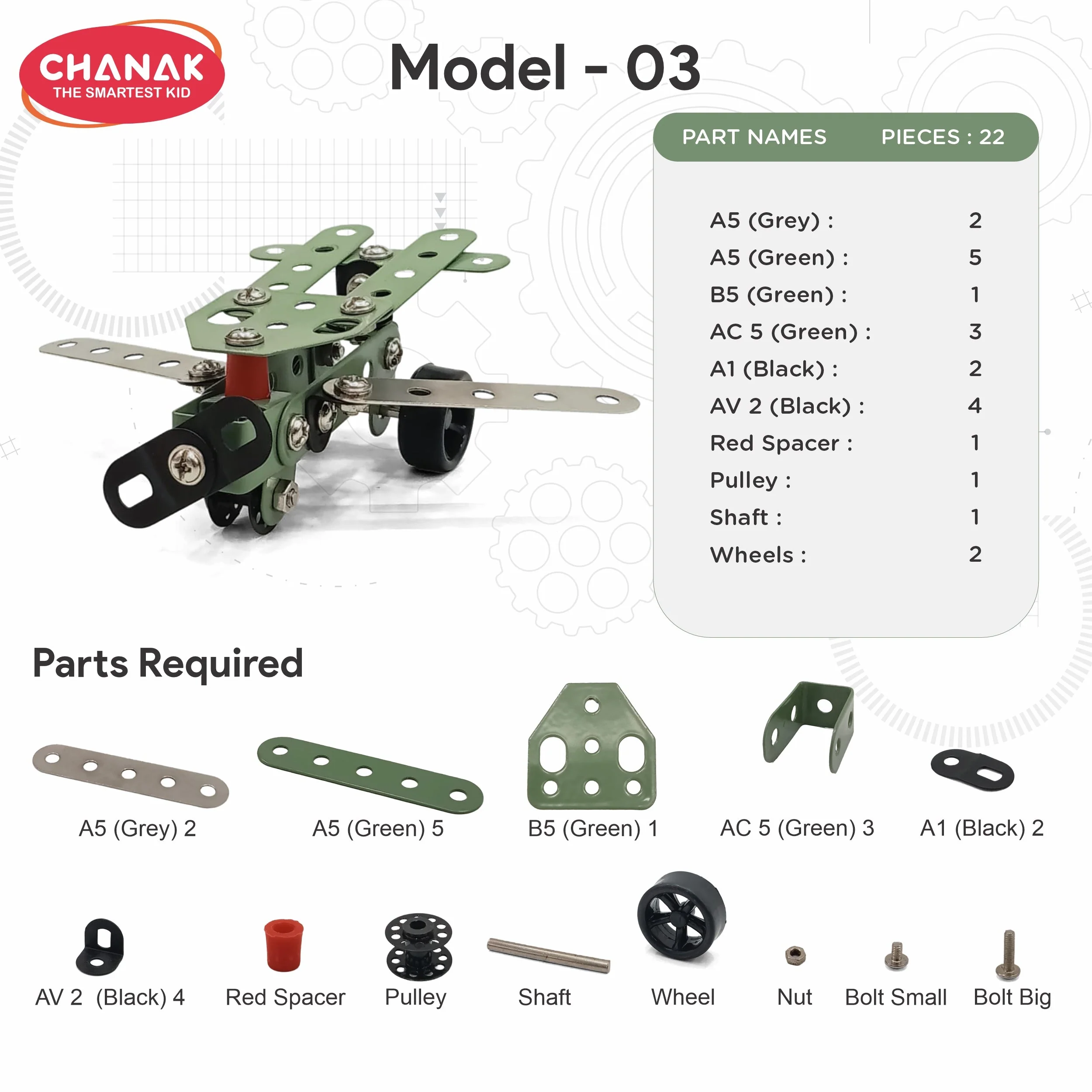 Chanak 91 Pcs STEM Aviation Vehicle Building Kit for Kids 8+ Years | Engineering Construction Set with Tools – BIS Approved - Image 8