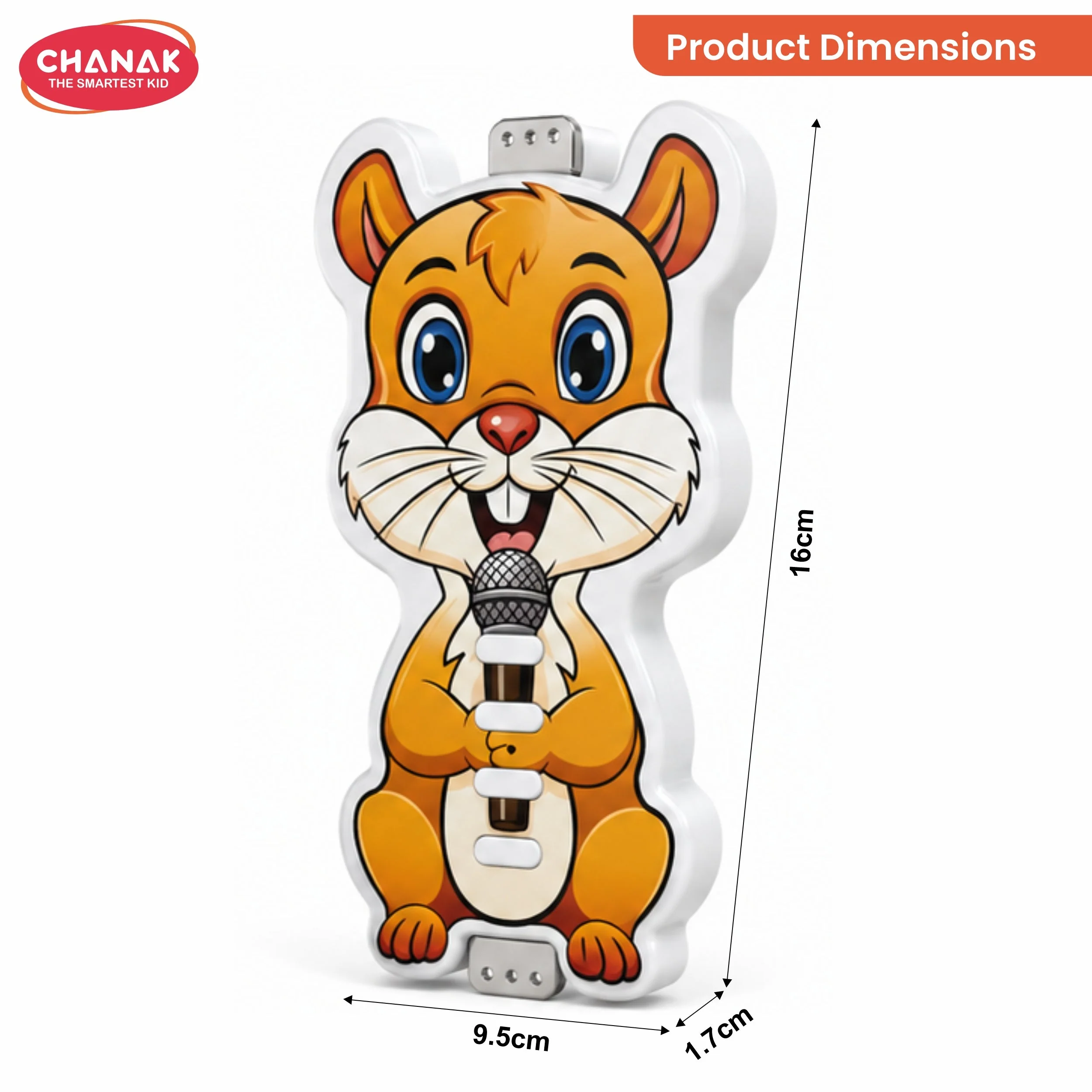 Chanak Squirrel Musical Toy for Kids 3+ Years | Realistic Singing Squirrel with Sound & Light – BIS Approved - Image 3