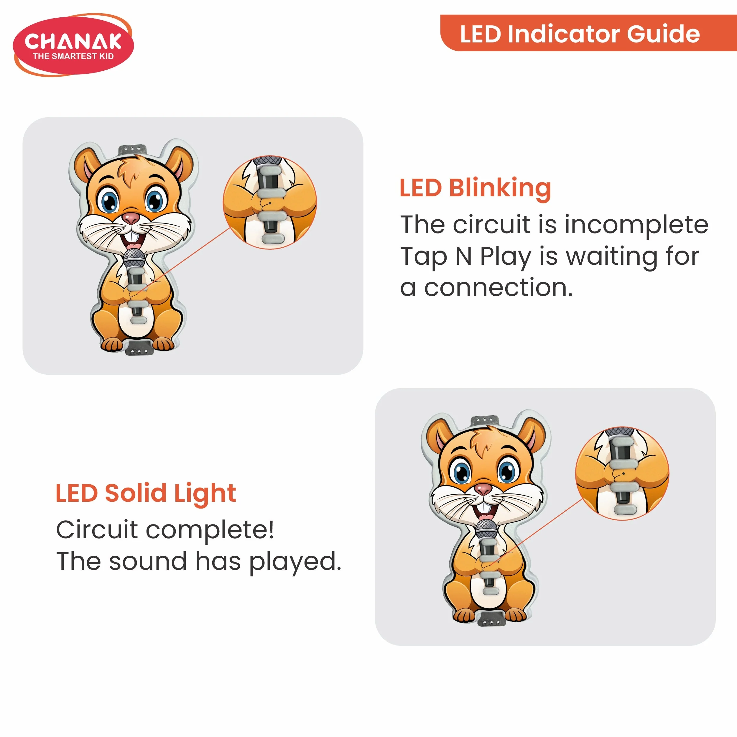 Chanak Squirrel Musical Toy for Kids 3+ Years | Realistic Singing Squirrel with Sound & Light – BIS Approved - Image 7