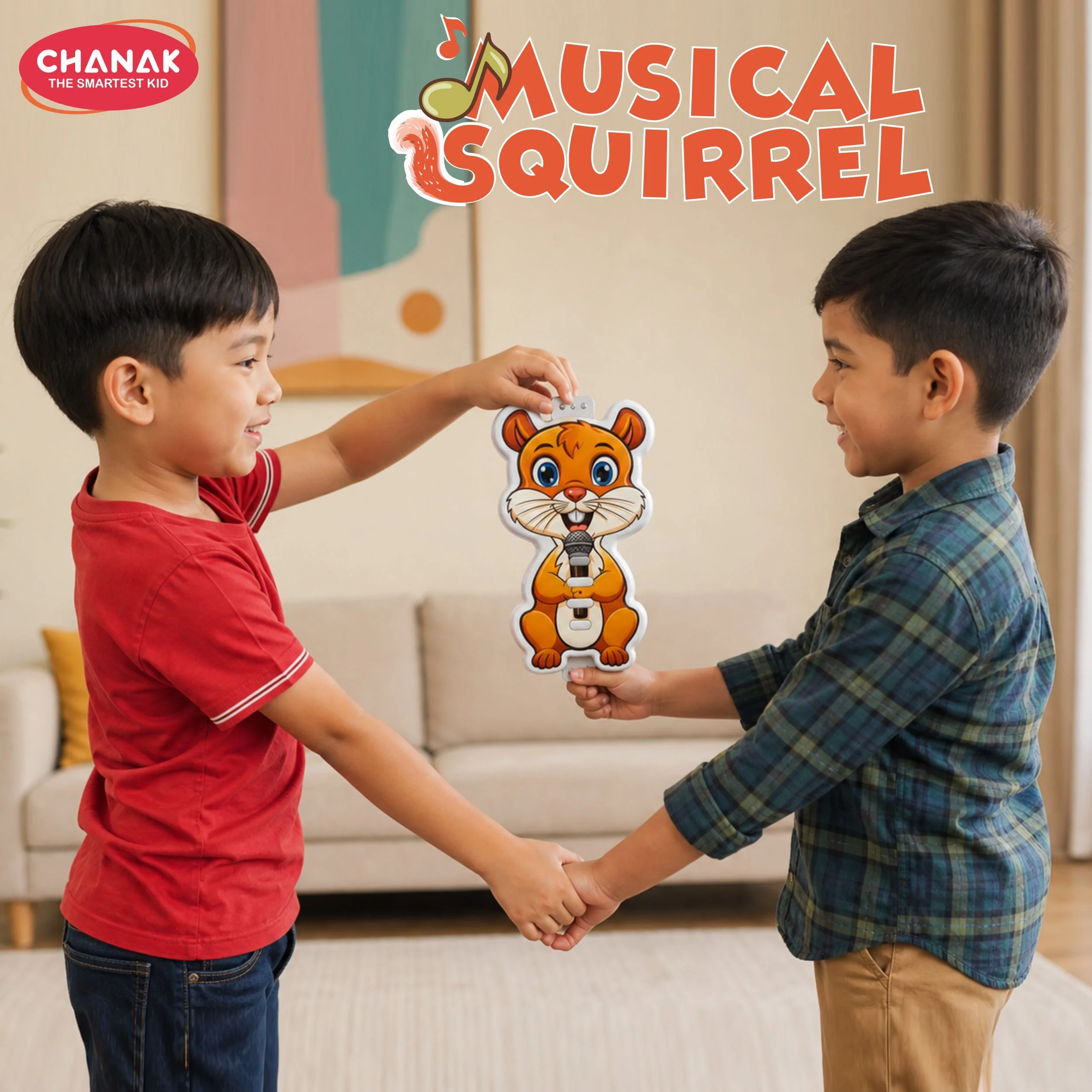 Chanak Squirrel Musical Toy for Kids 3+ Years | Realistic Singing Squirrel with Sound & Light – BIS Approved - Image 9