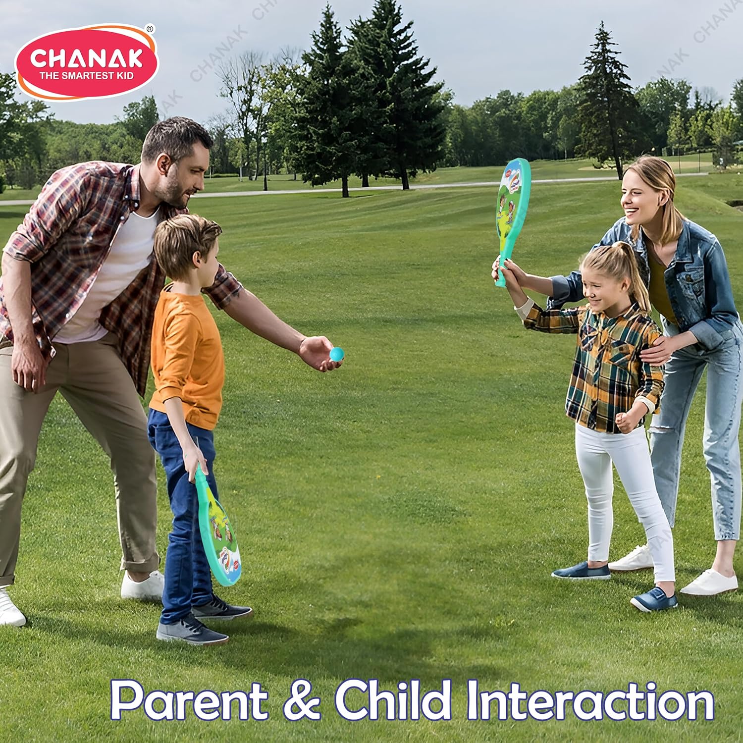 Chanak Tennis Racket Set for Kids 3+ Years | 2 Lightweight Rackets & 2 Balls, Indoor & Outdoor Play – BIS Approved