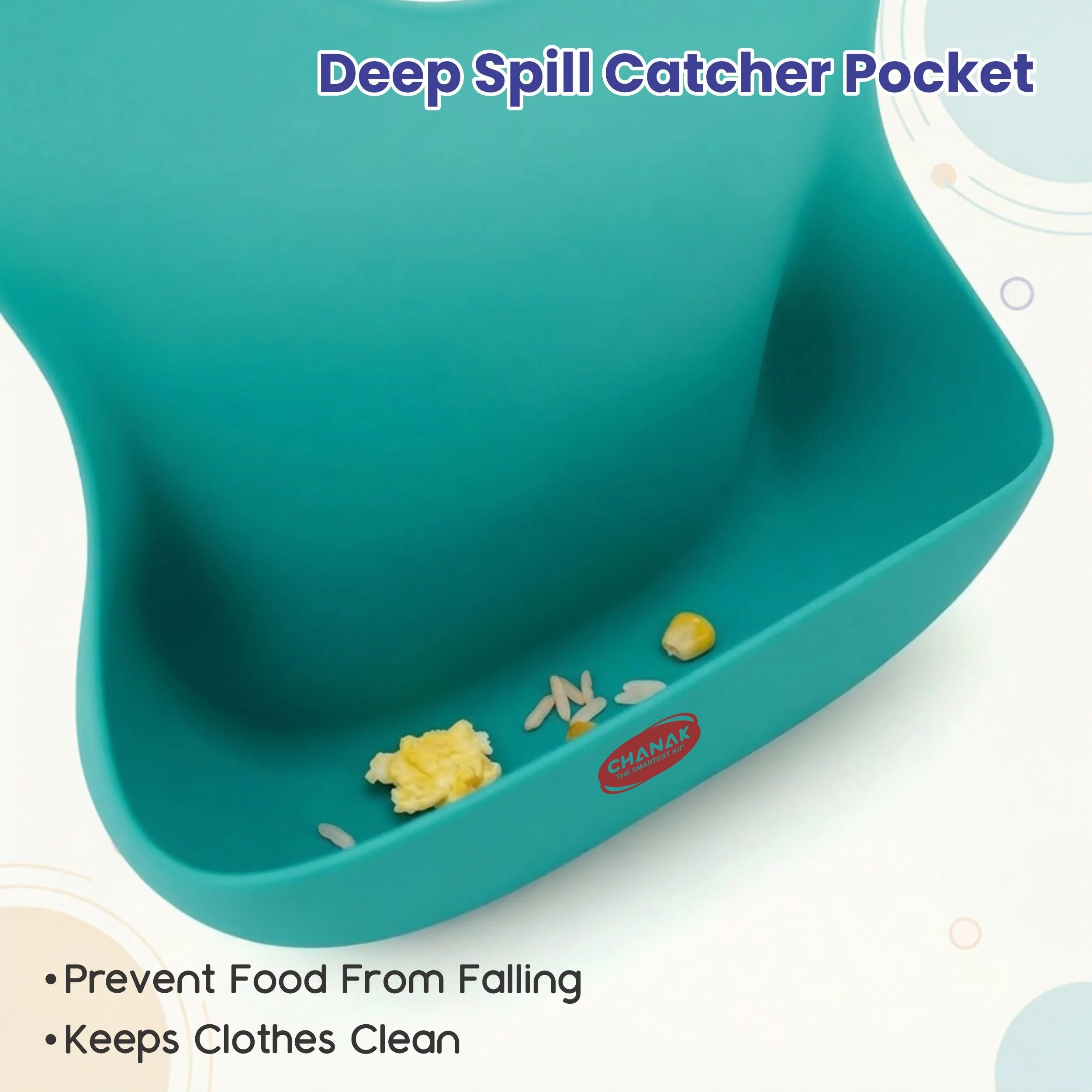 Chanak Silicone Baby Bib with Food Catcher for Toddlers | BPA Free Waterproof Adjustable Feeding Bib – BIS Approved (Purple) - Image 5