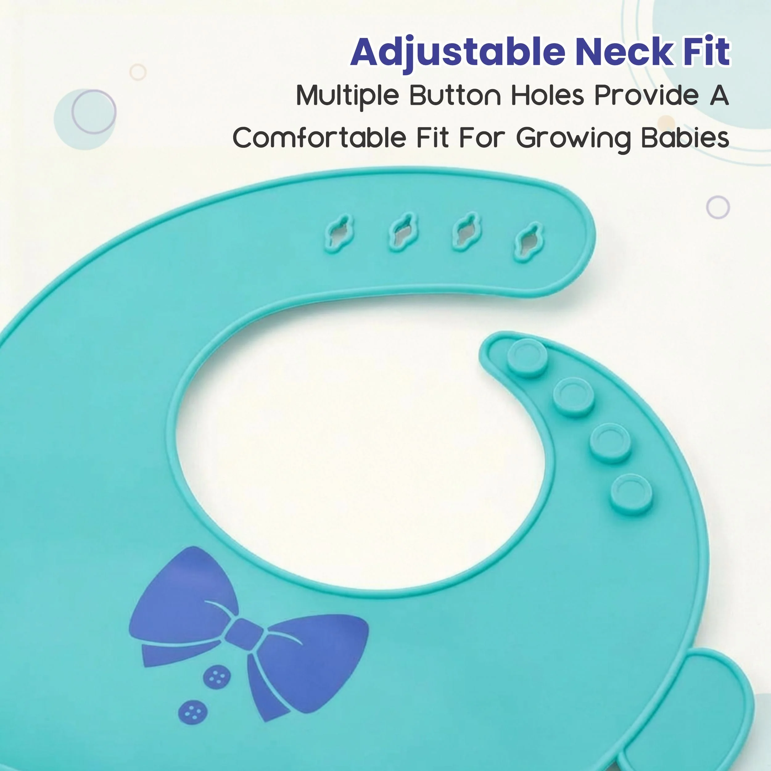 Chanak Silicone Baby Bib with Food Catcher for Toddlers | BPA Free Waterproof Adjustable Feeding Bib – BIS Approved (Purple) - Image 6