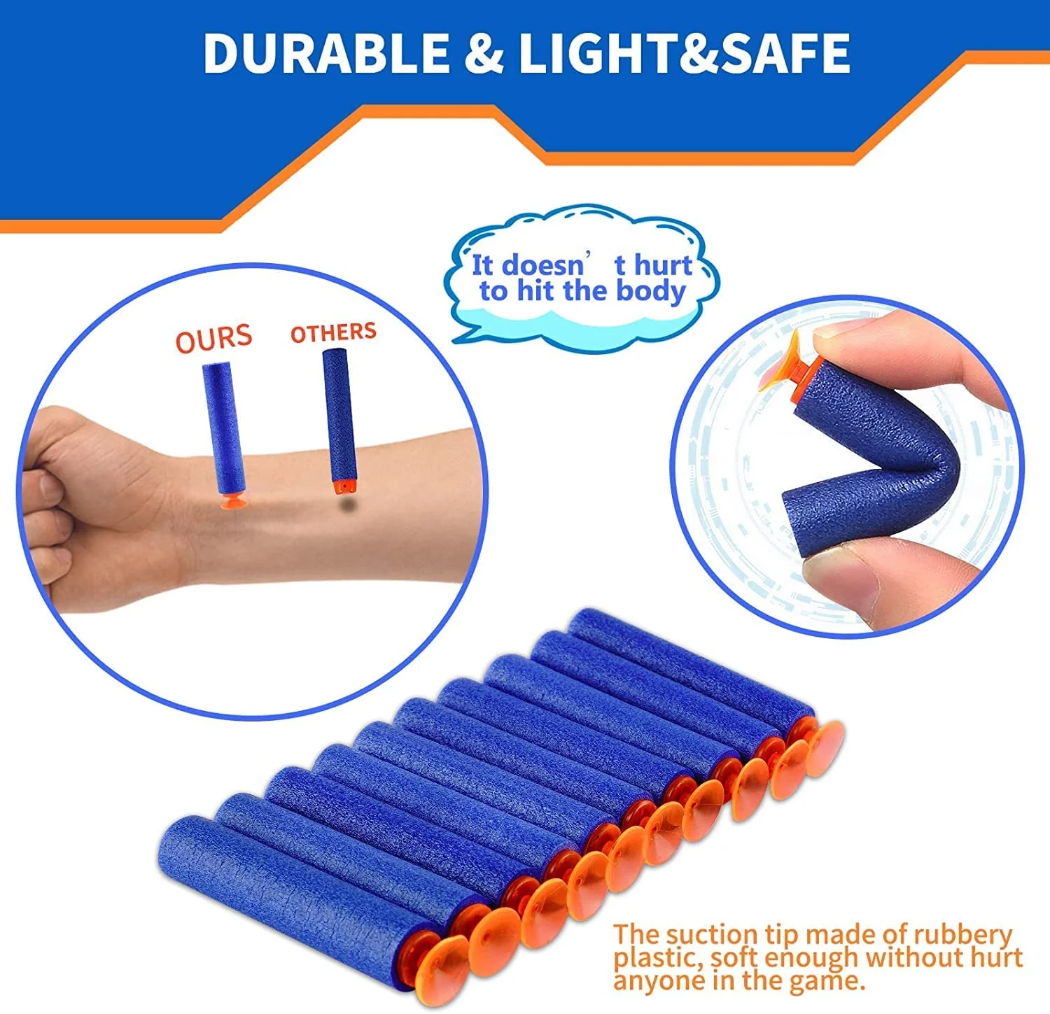 Chanak Soft Bullets for Toy Guns | Pack of 30 Vacuum Suction Bullets for Kids – BIS Approved - Image 3